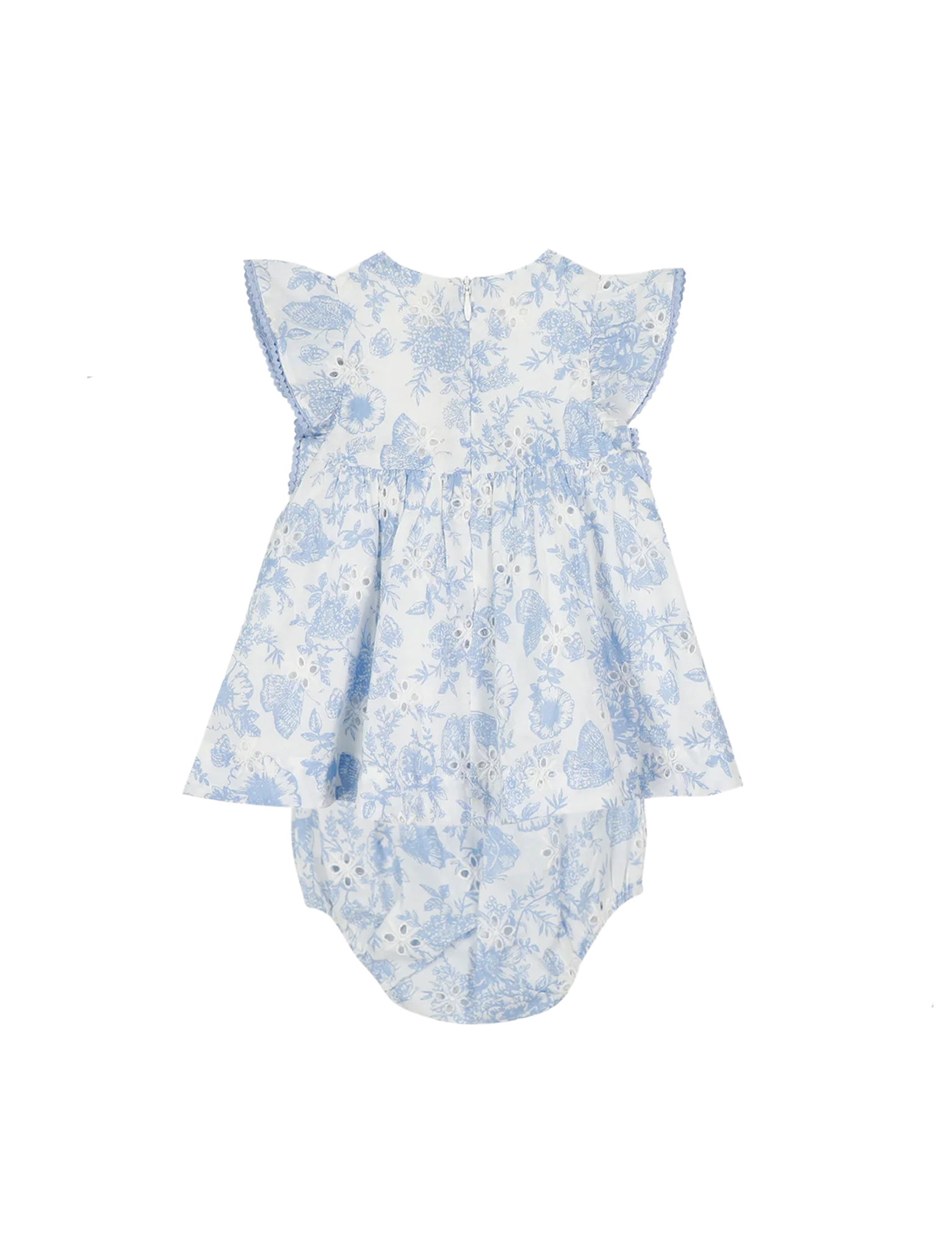 Flowery print cotton dress