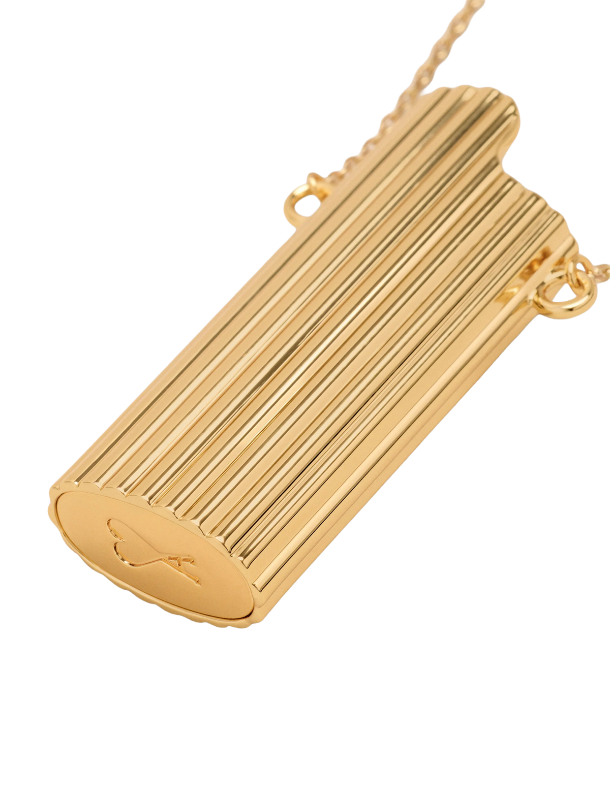 Gold brass lighter holder