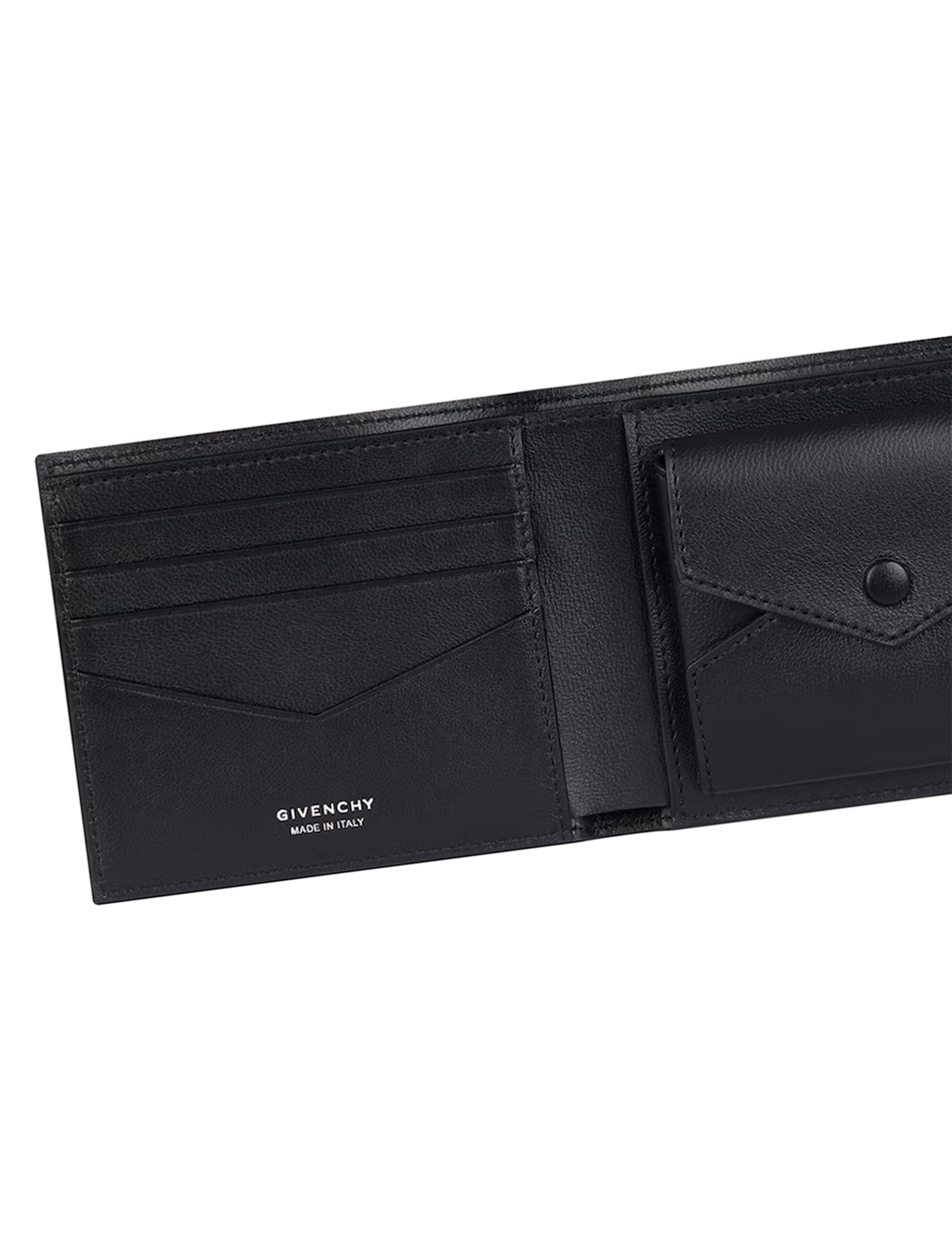 Grained leather twofold wallet