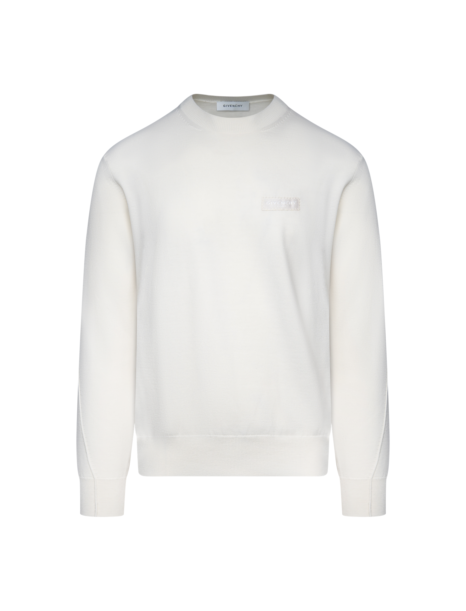 Gros grain logo wool knitwear