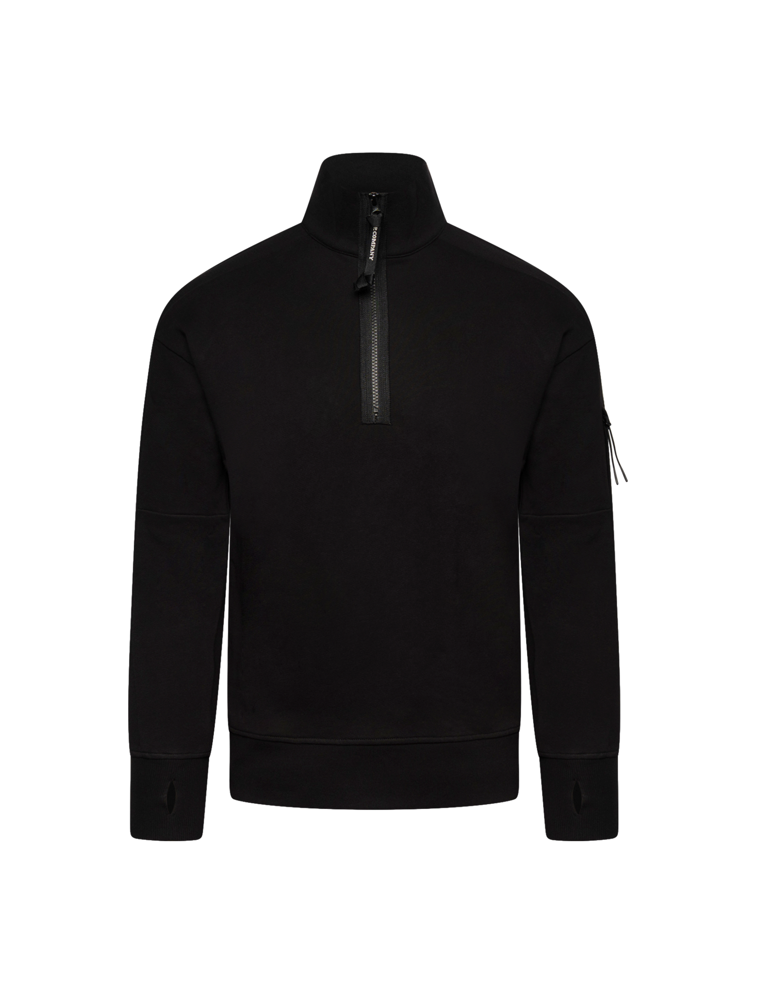 Half zip raised fleece sweater
