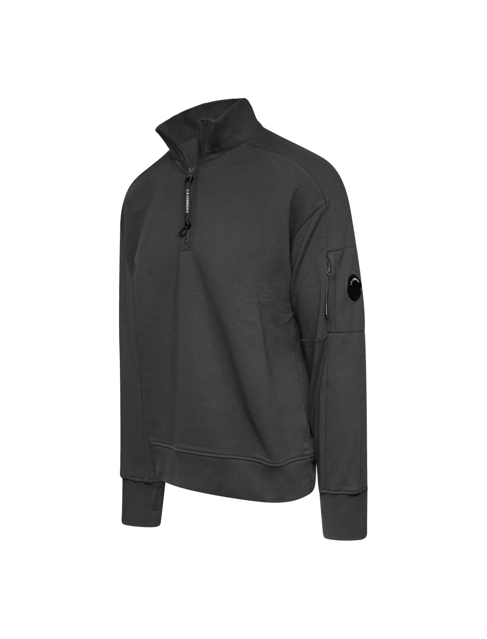 Half zip raised fleece sweater