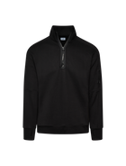 Fleece-Pullover mit halbem Reißverschluss und Stehkragen