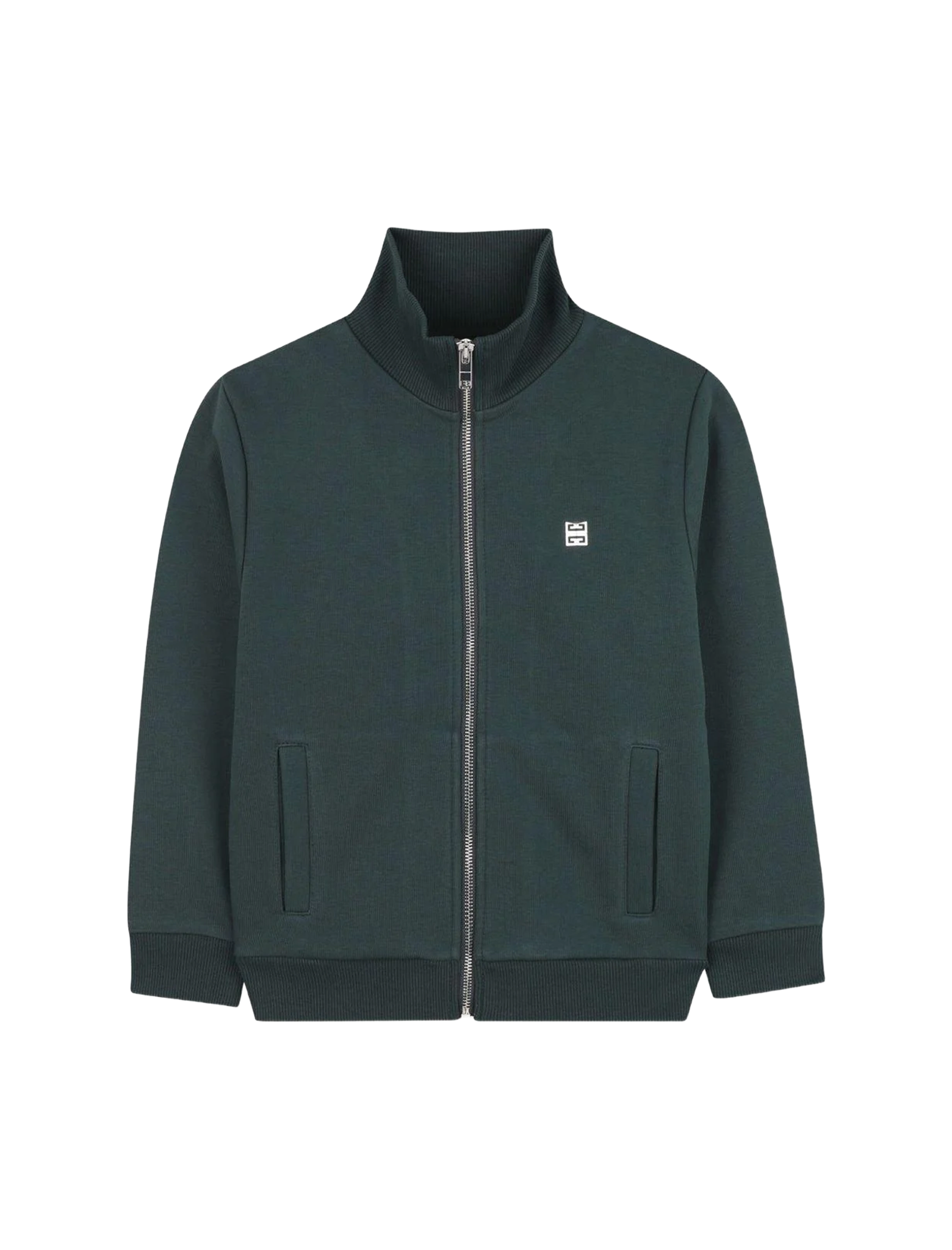 High neck logo zipped vest