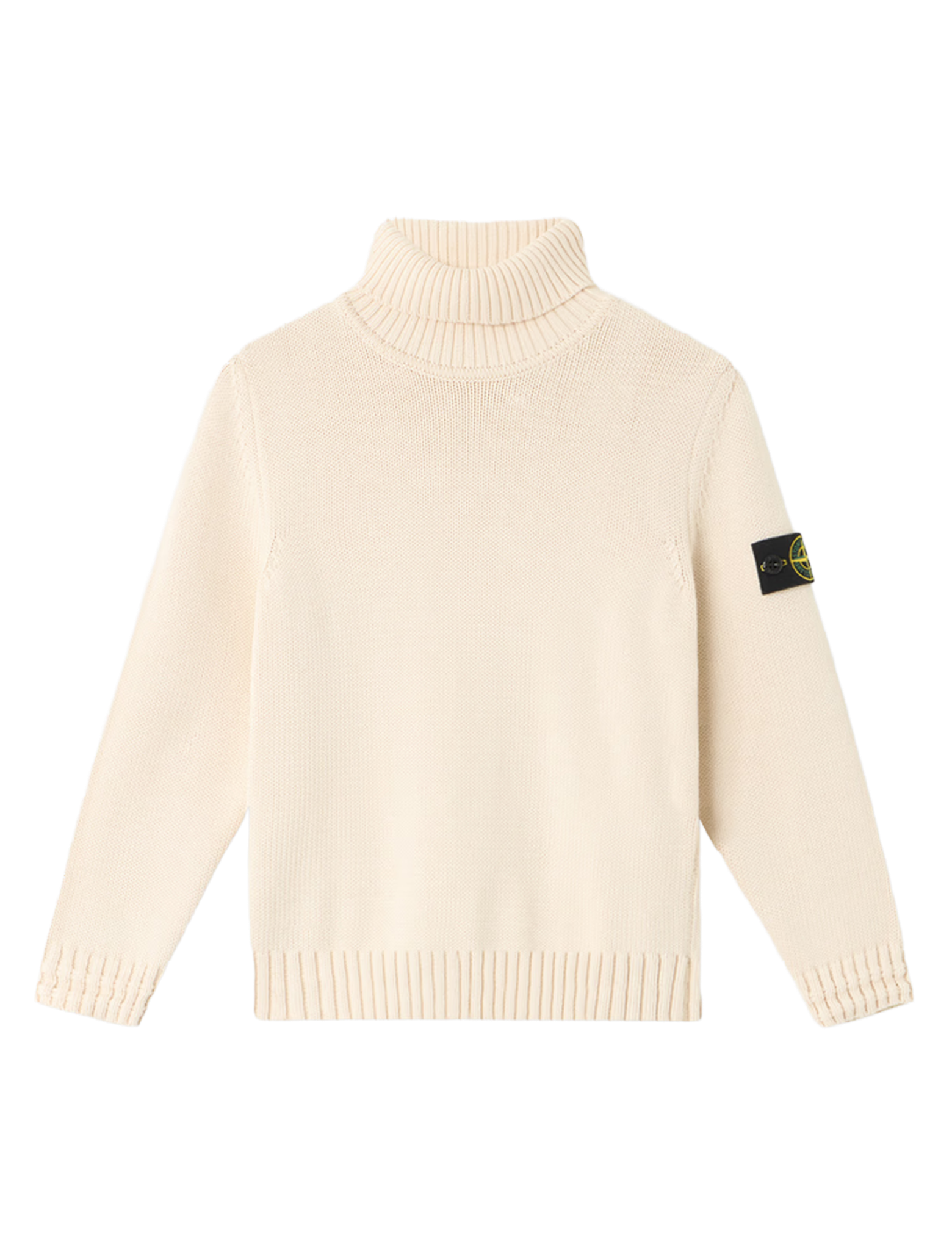 High neck ribbed knitwear