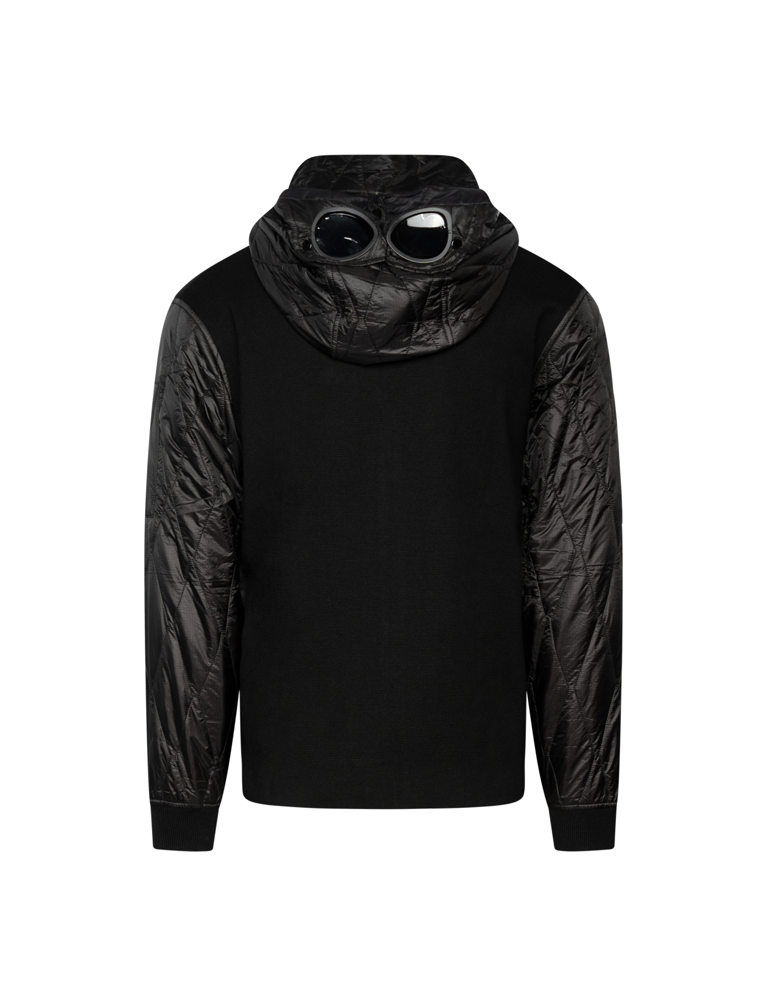 Hooded merino wool knitwear