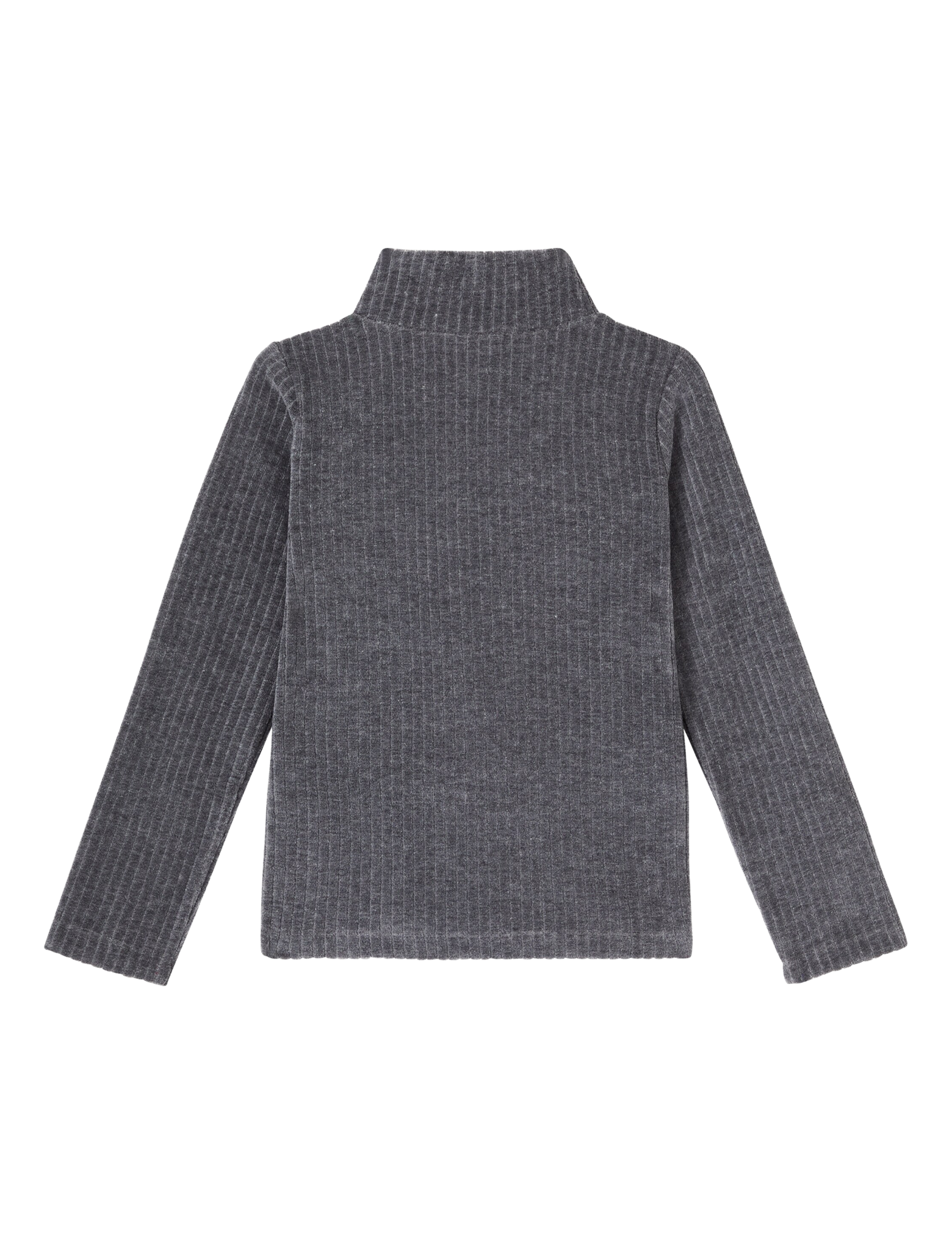 Interlock ribbed velvet jumper