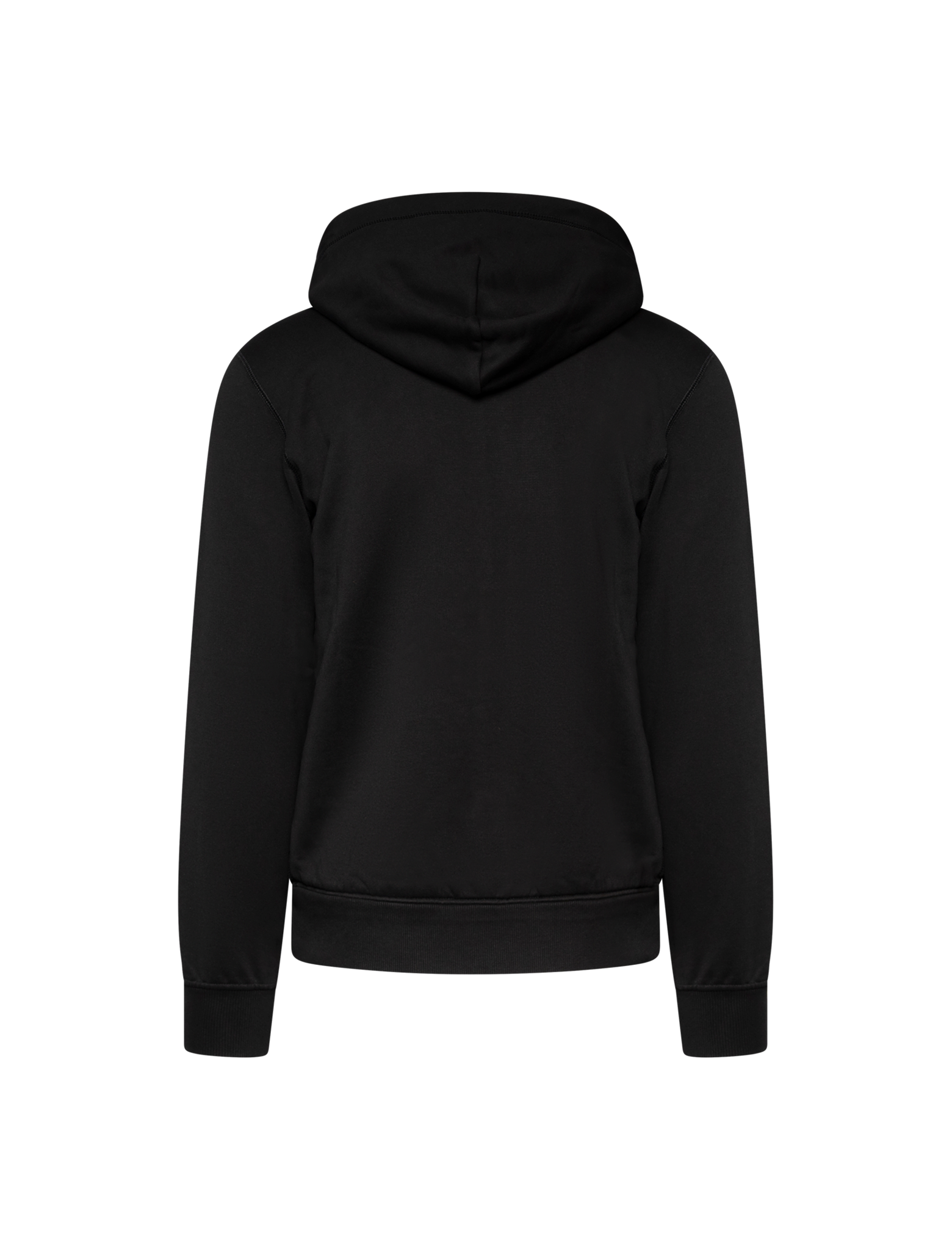 Plaque Jersey zip-up hoodie