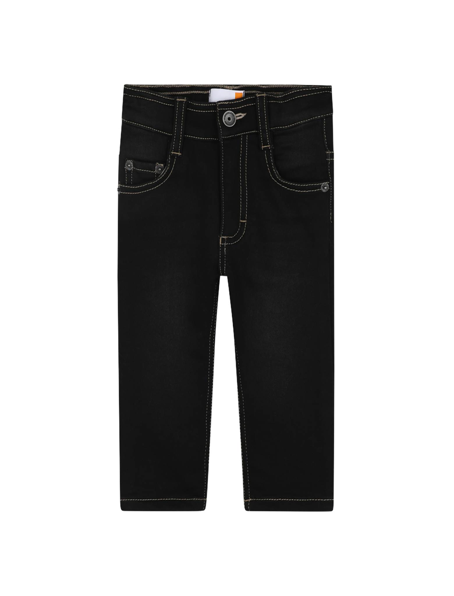 Knitted denim trousers