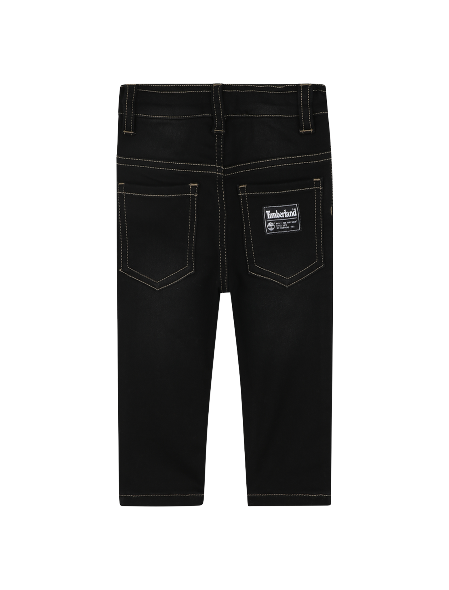 Knitted denim trousers