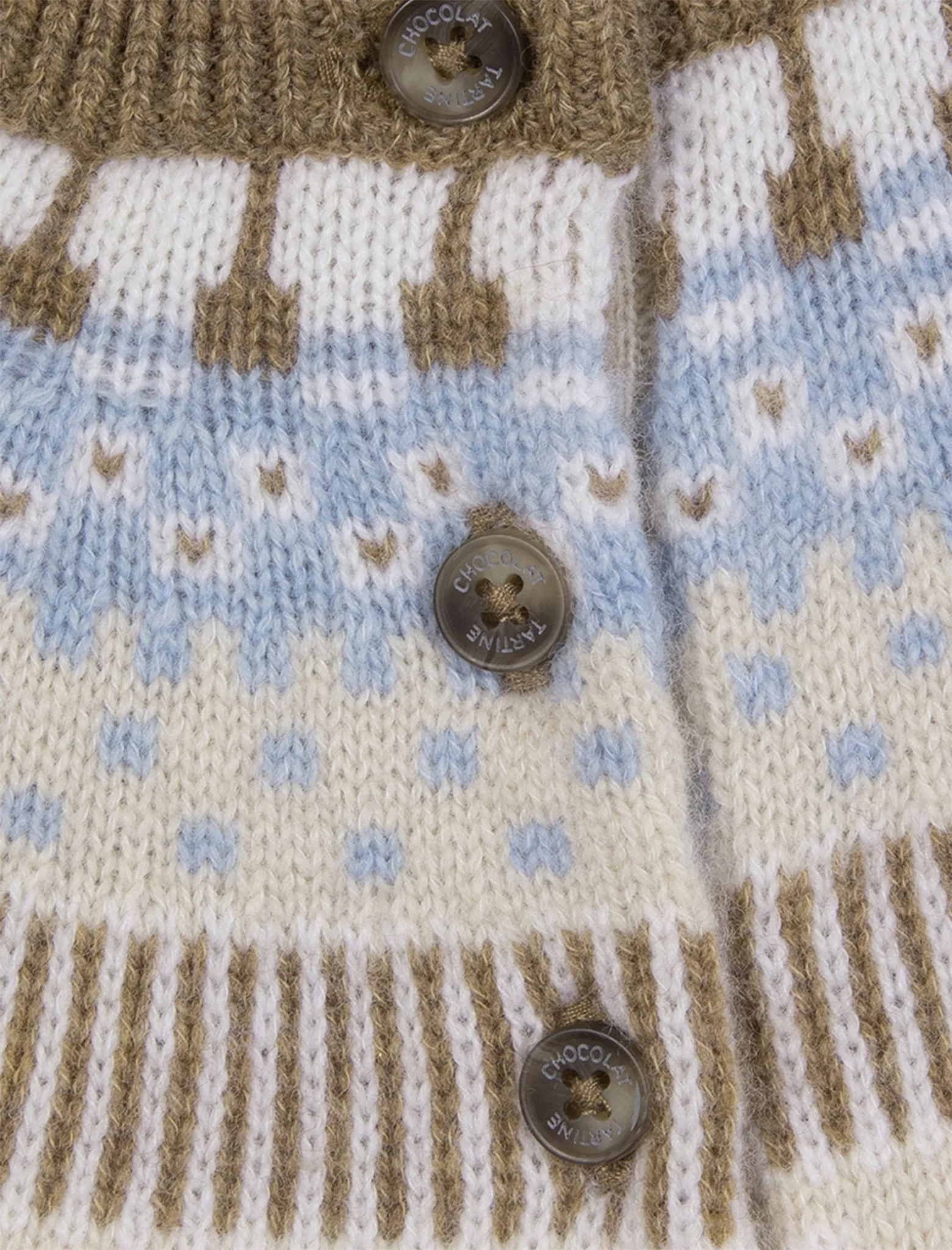 Knitted jacquard motive jumper