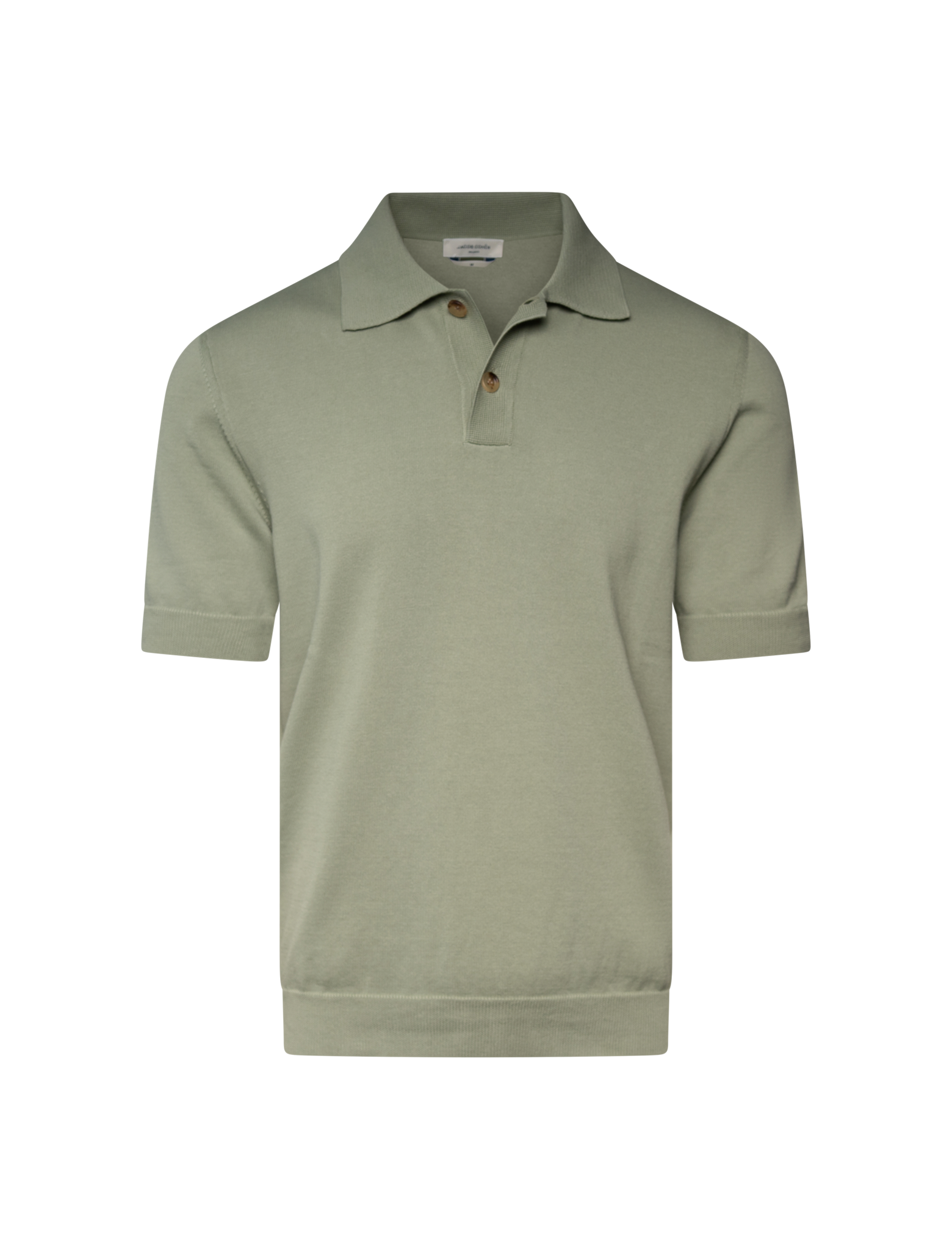 Knitted short sleeve polo