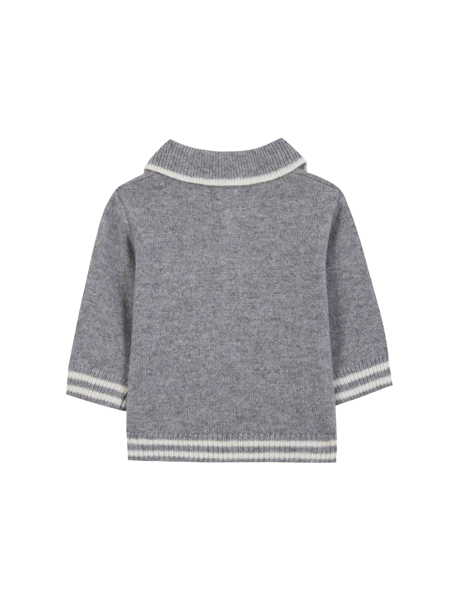 Knitted soft wool polo shirt