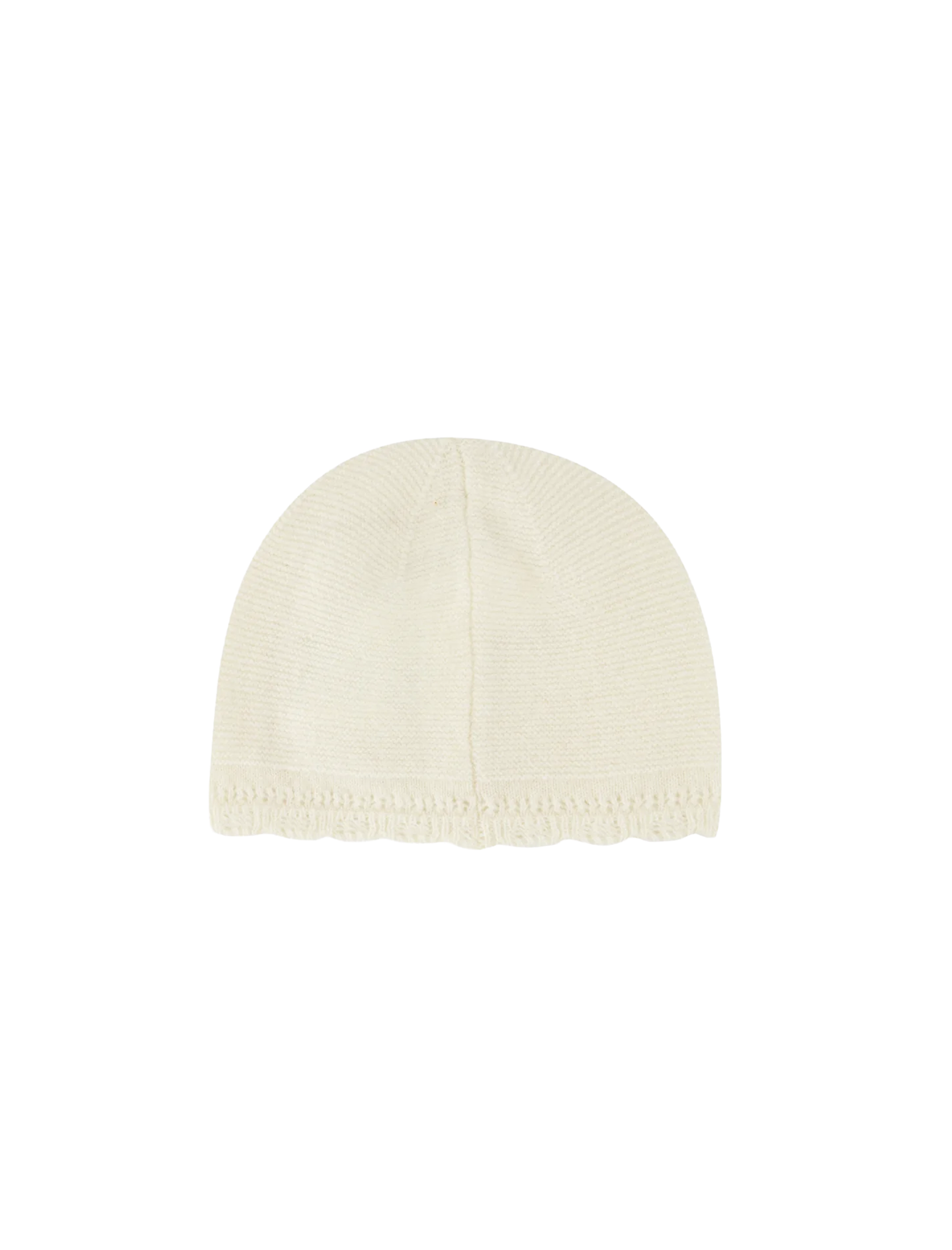 Knitted wool beanie hat