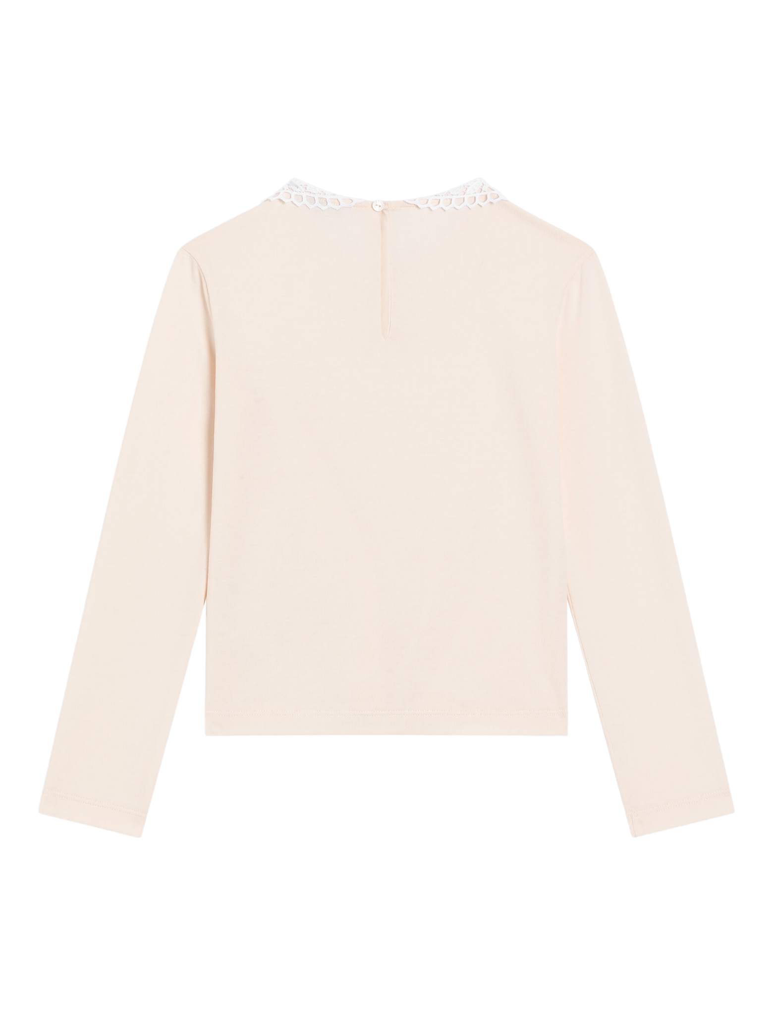 Lace collar longsleeve t-shirt