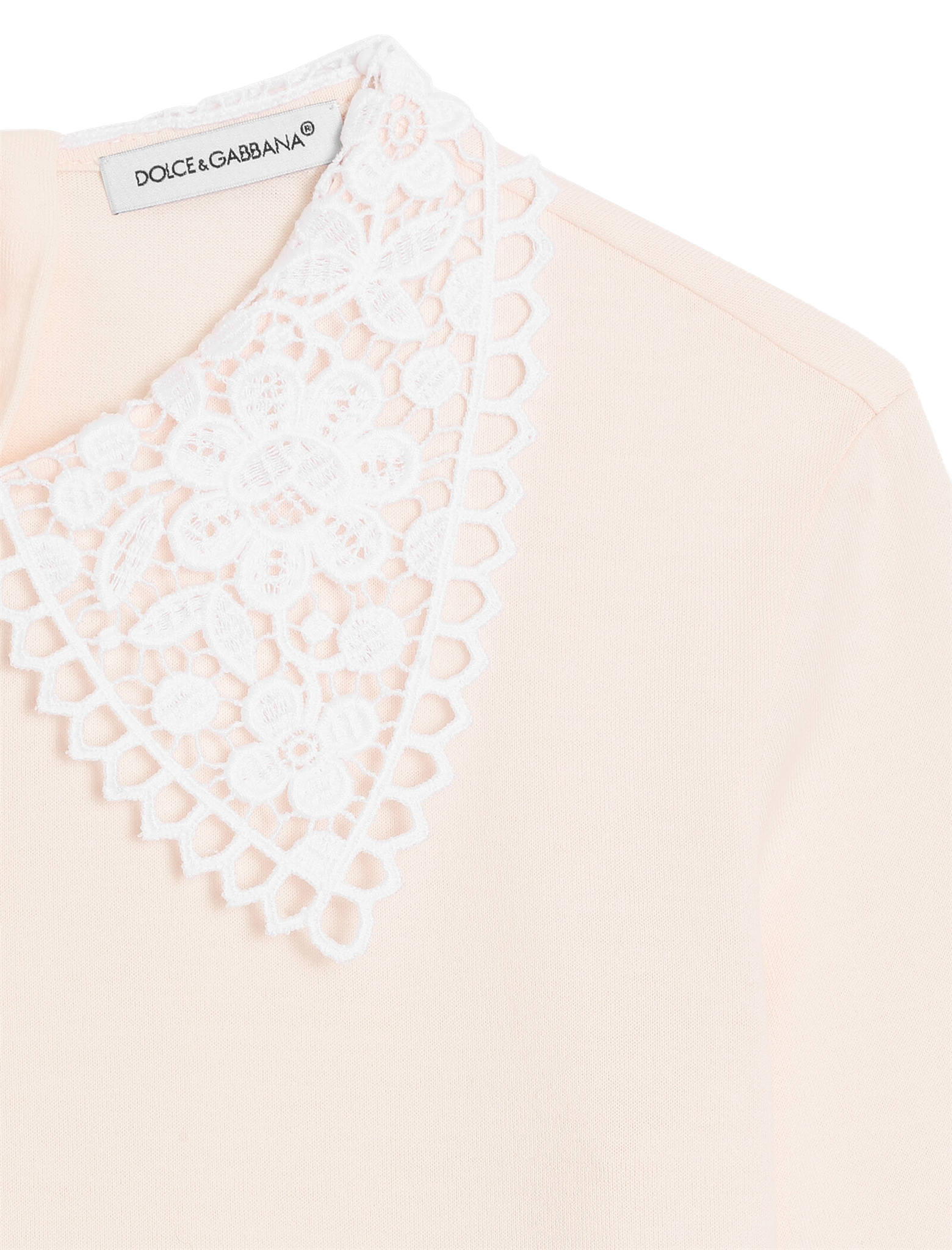 Lace collar longsleeve t-shirt