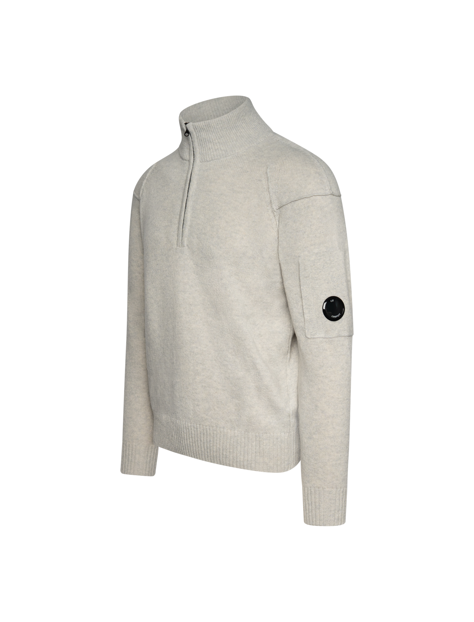 Lambswool GRS half zip sweater