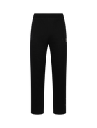 Leather patch jogging trousers