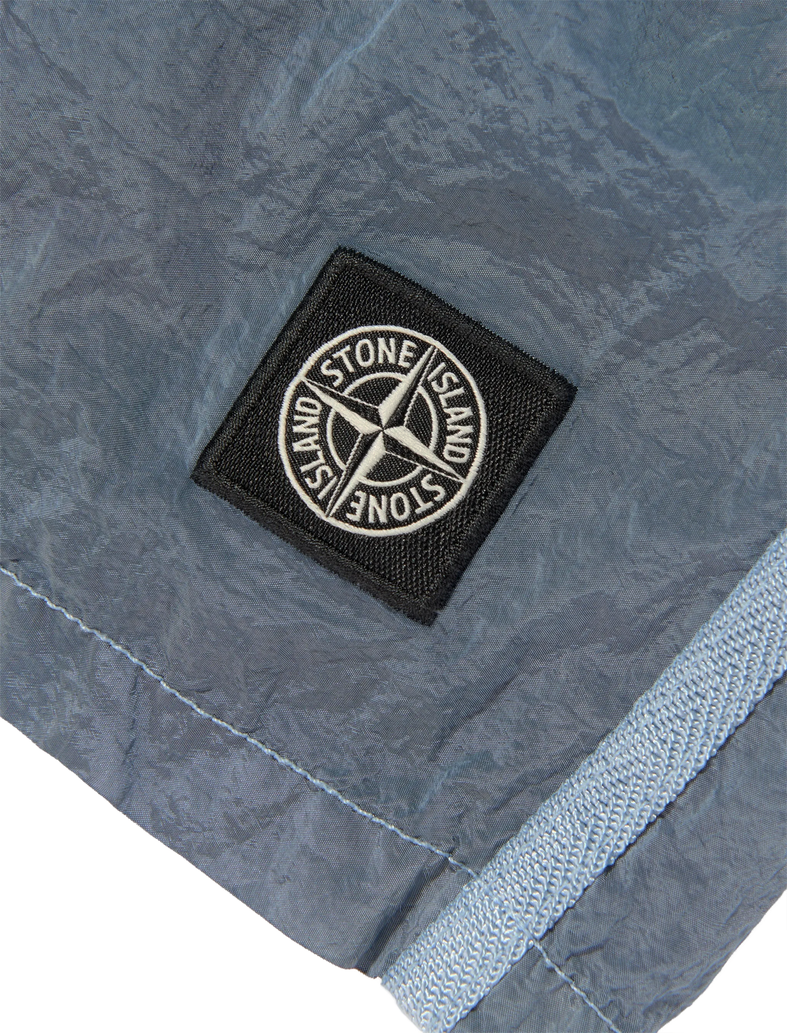Logo crinkled swim shorts