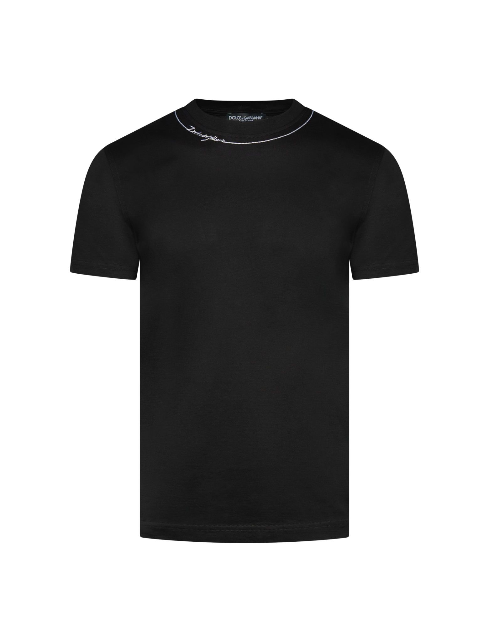 Logo embroidery cotton t-shirt
