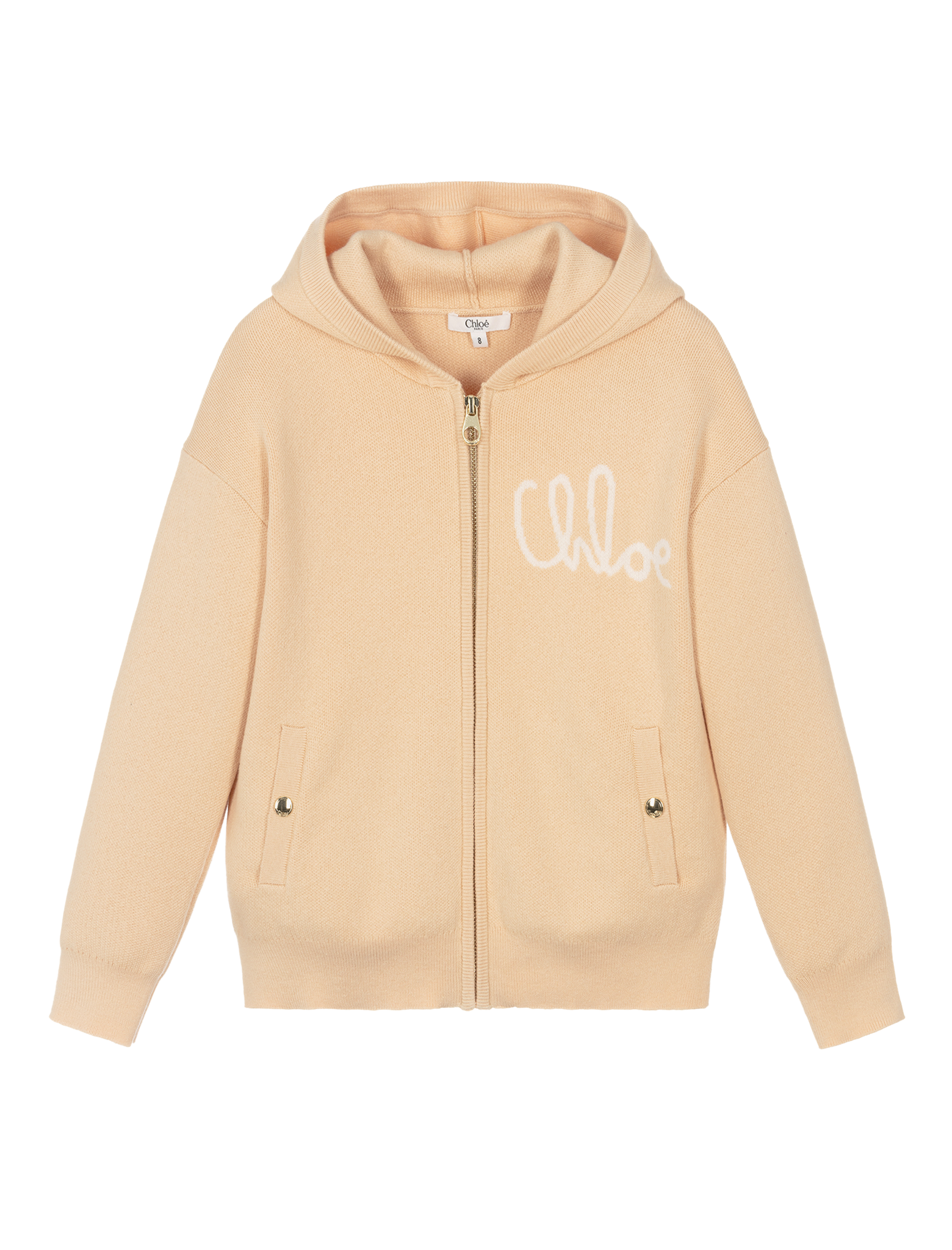 Logo knitted cardigan vest