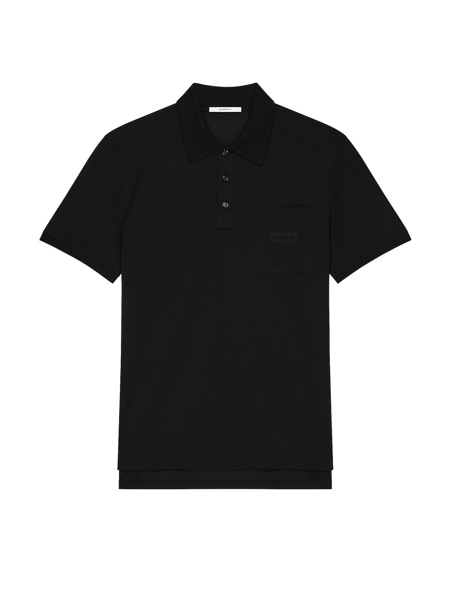 Logo patch cotton polo shirt