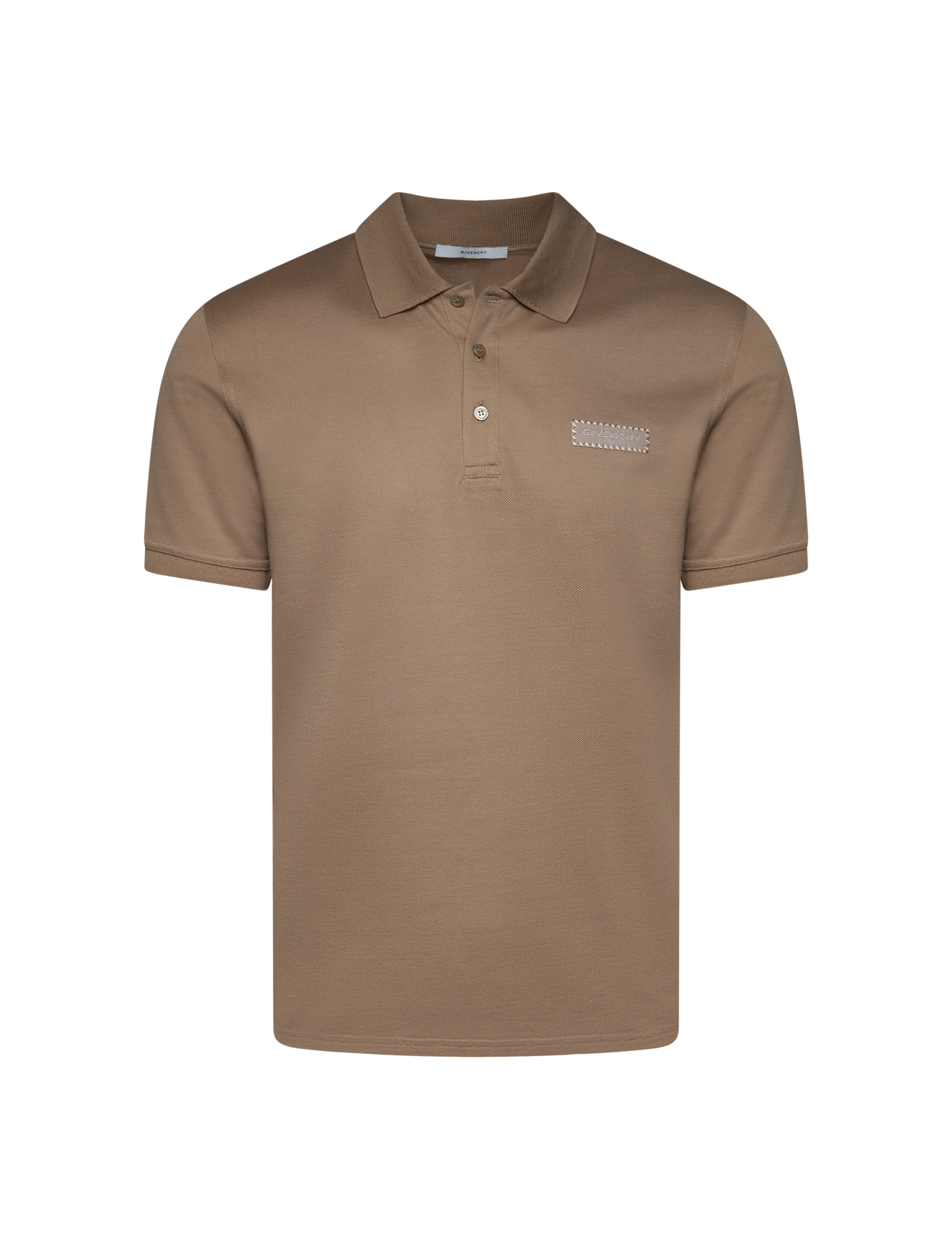 Logo patch polo shirt