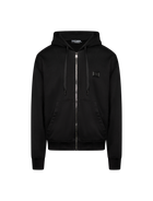 Logo plate full zipped hoodie