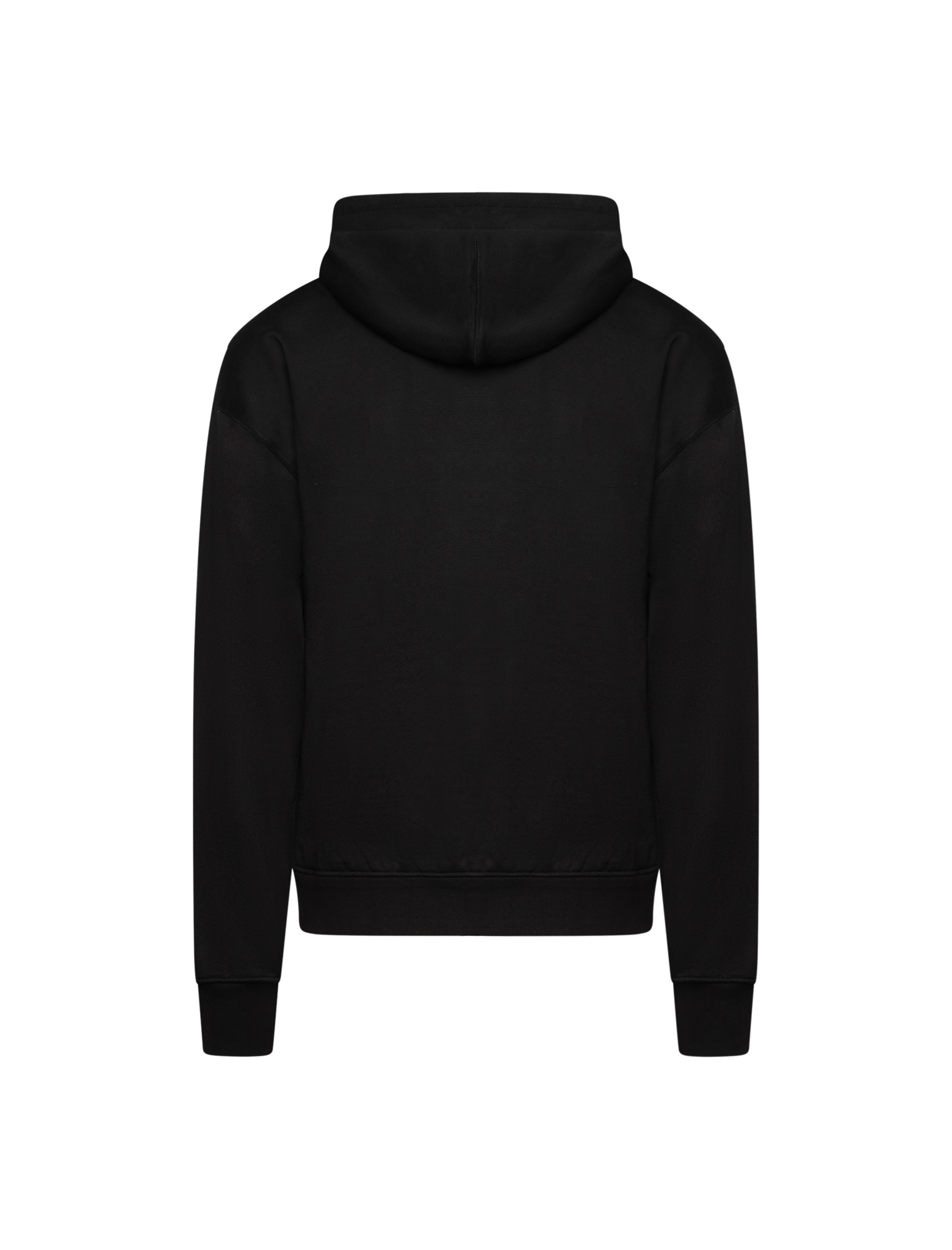 Logo plate full zipped hoodie