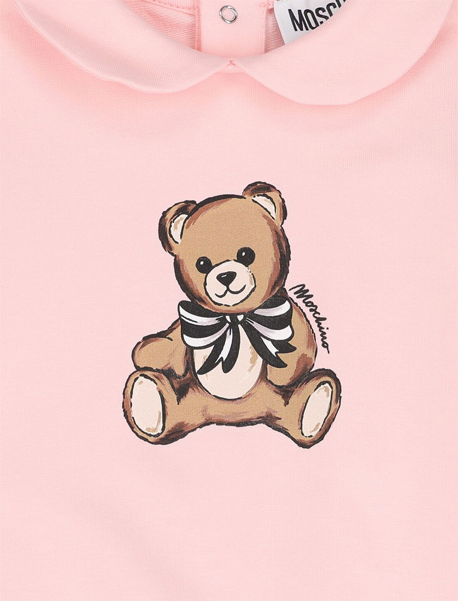 Logo print babygrow suit