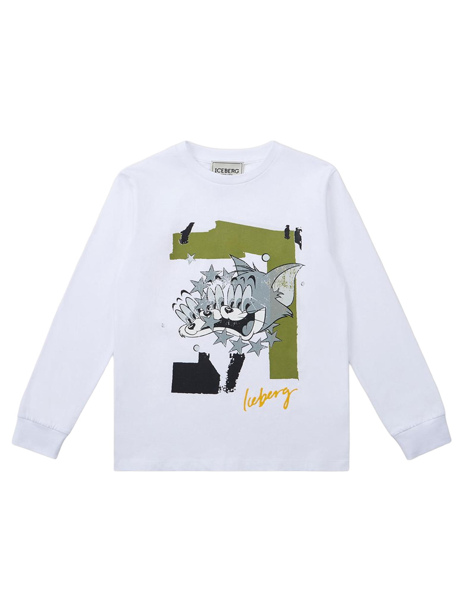 Long sleeve logo print t-shirt
