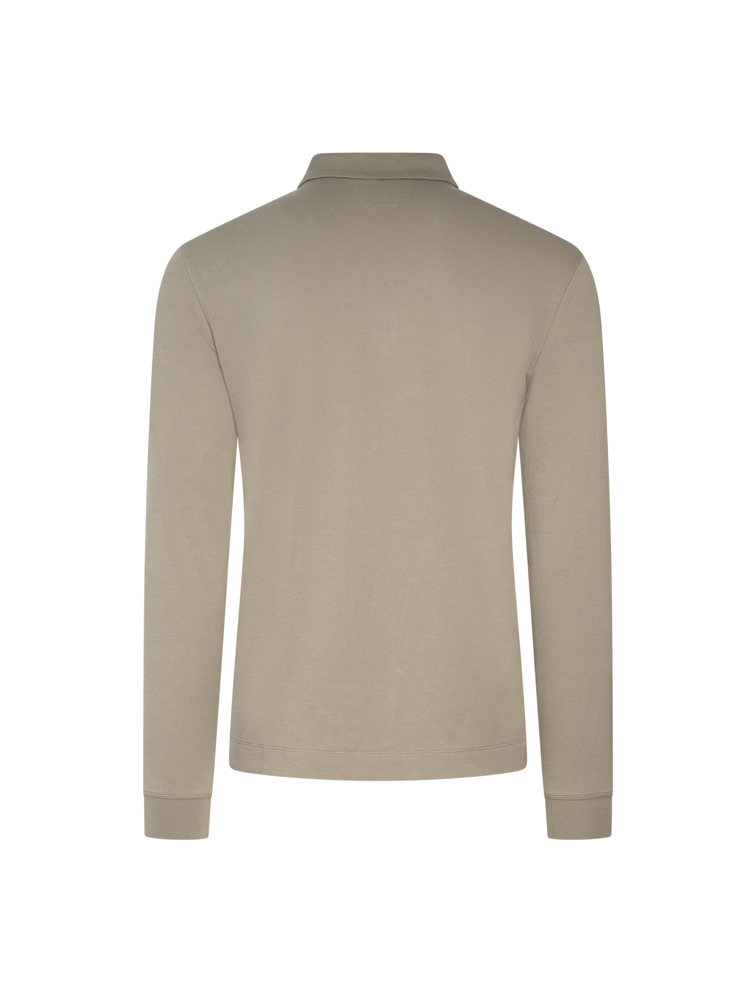 Long sleeve zipped polo shirt