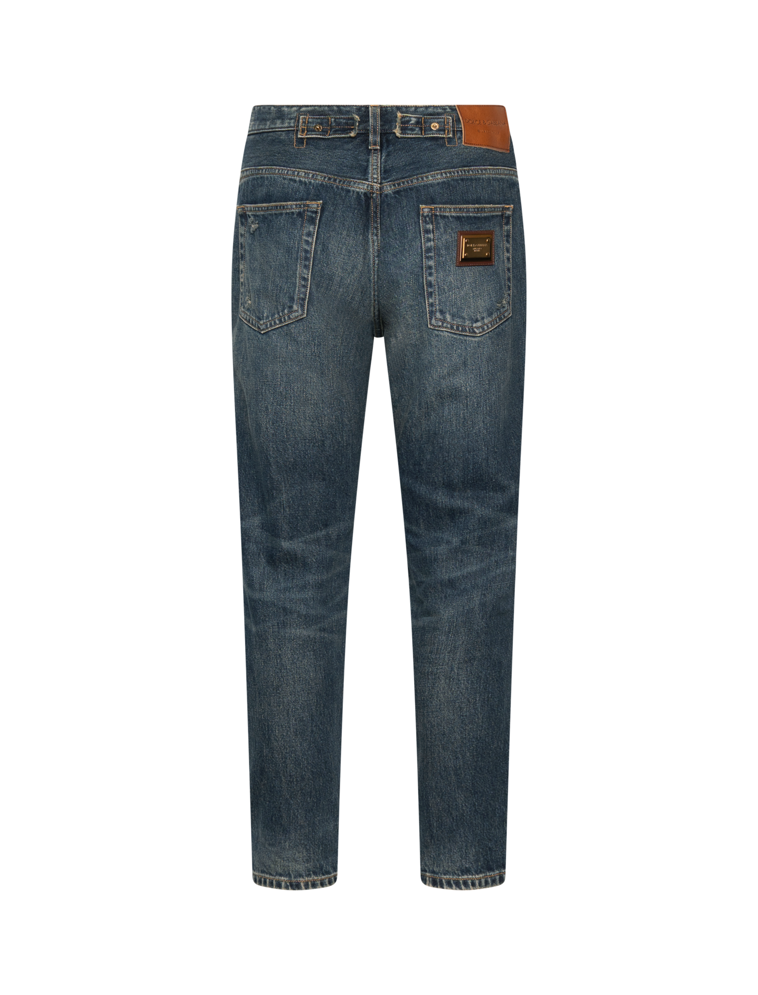 Loose fit plaque jeans