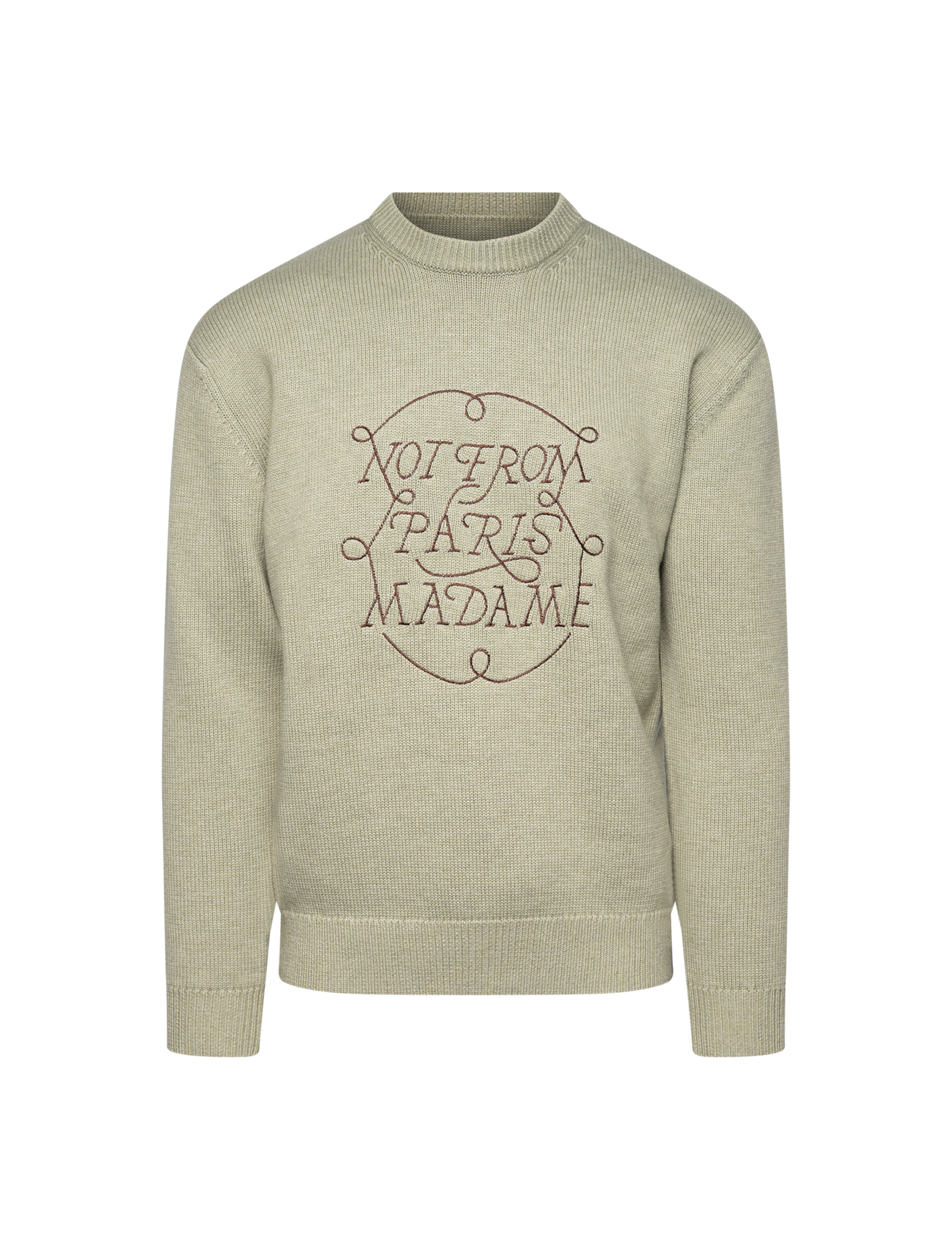 Maille Slogan Tresses sweater