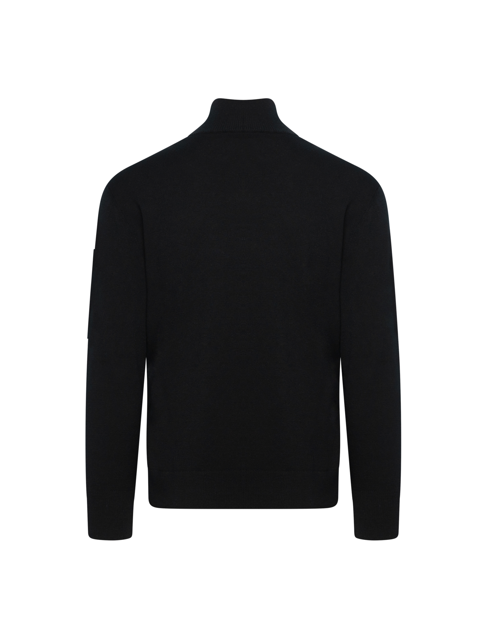 Merino wool half zip knitwear