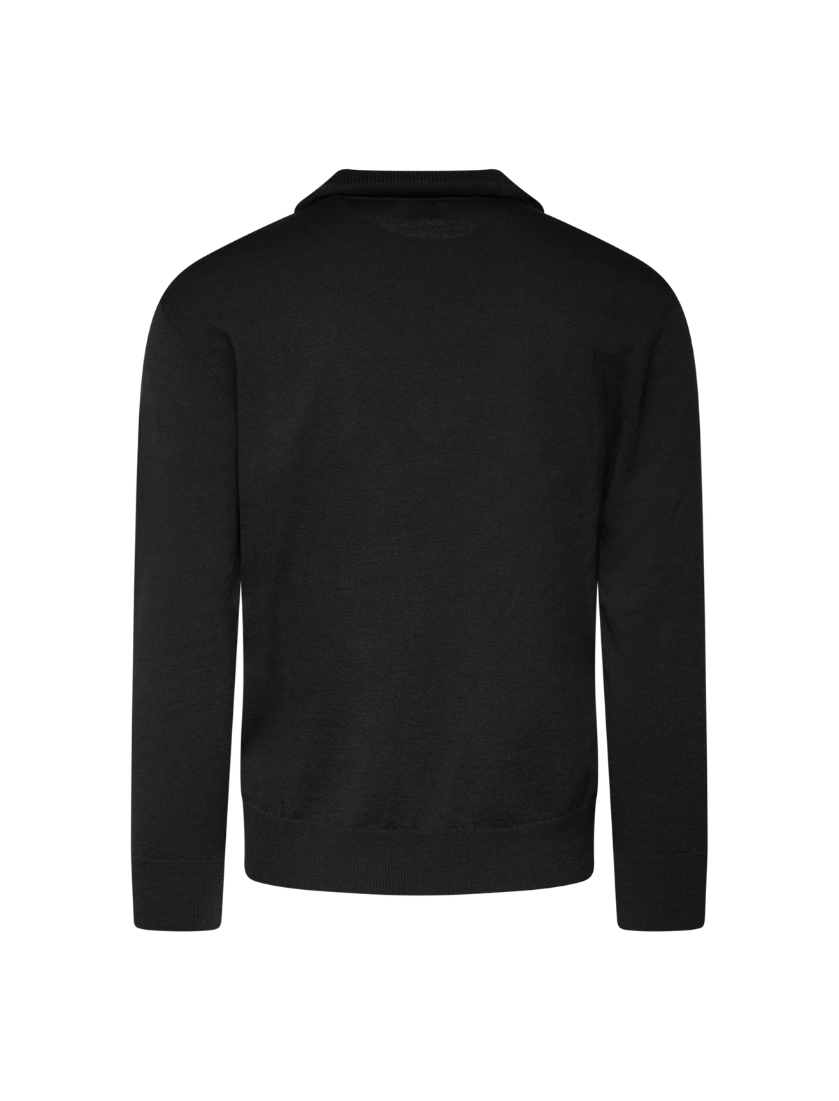 Merino wool half zip knitwear