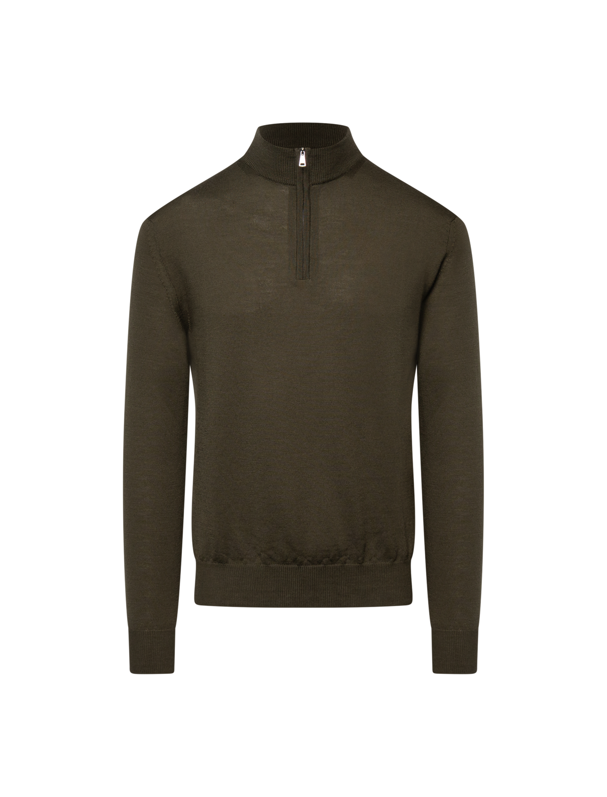 Merino wool half zip sweater
