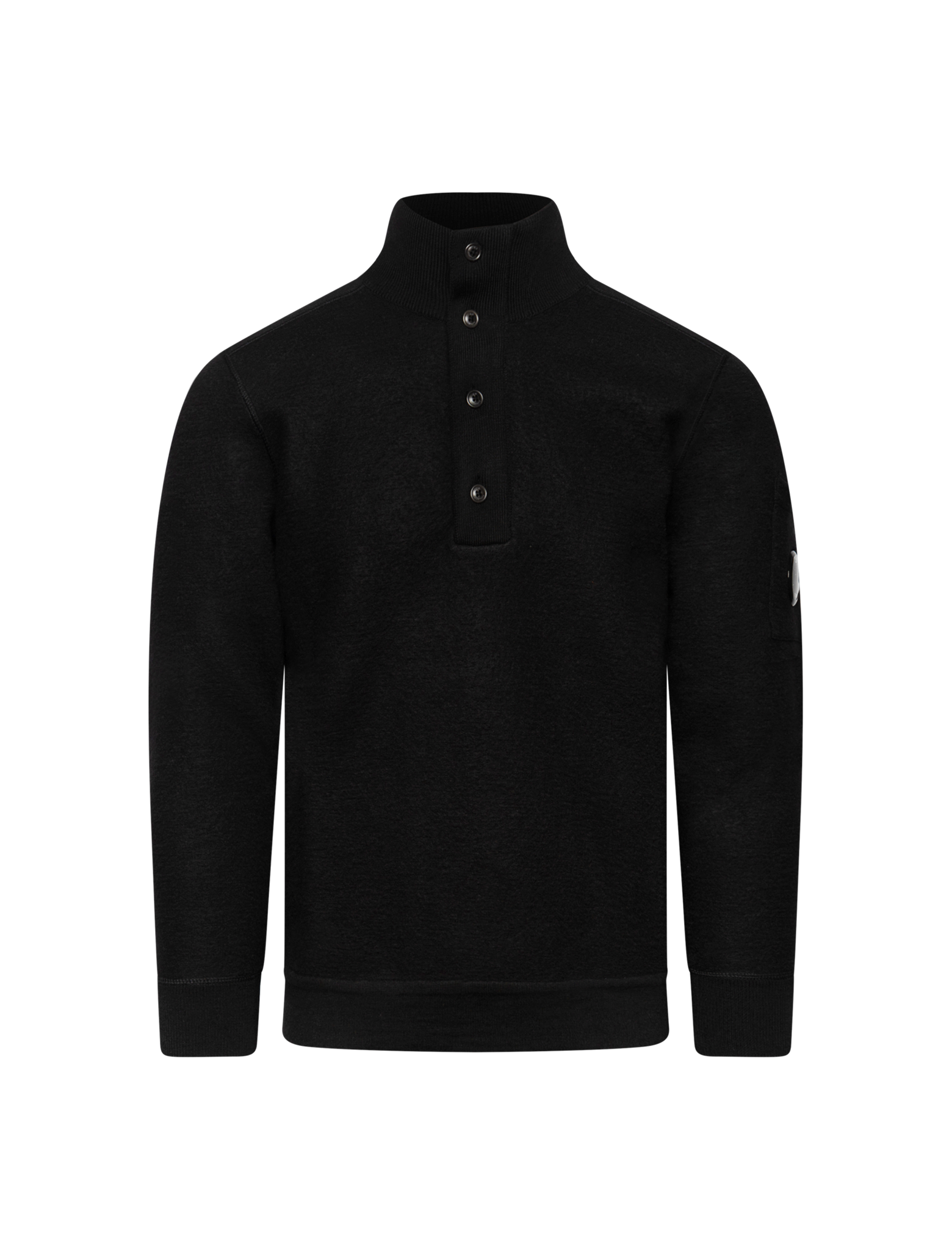 Merino wool buttoned jumper