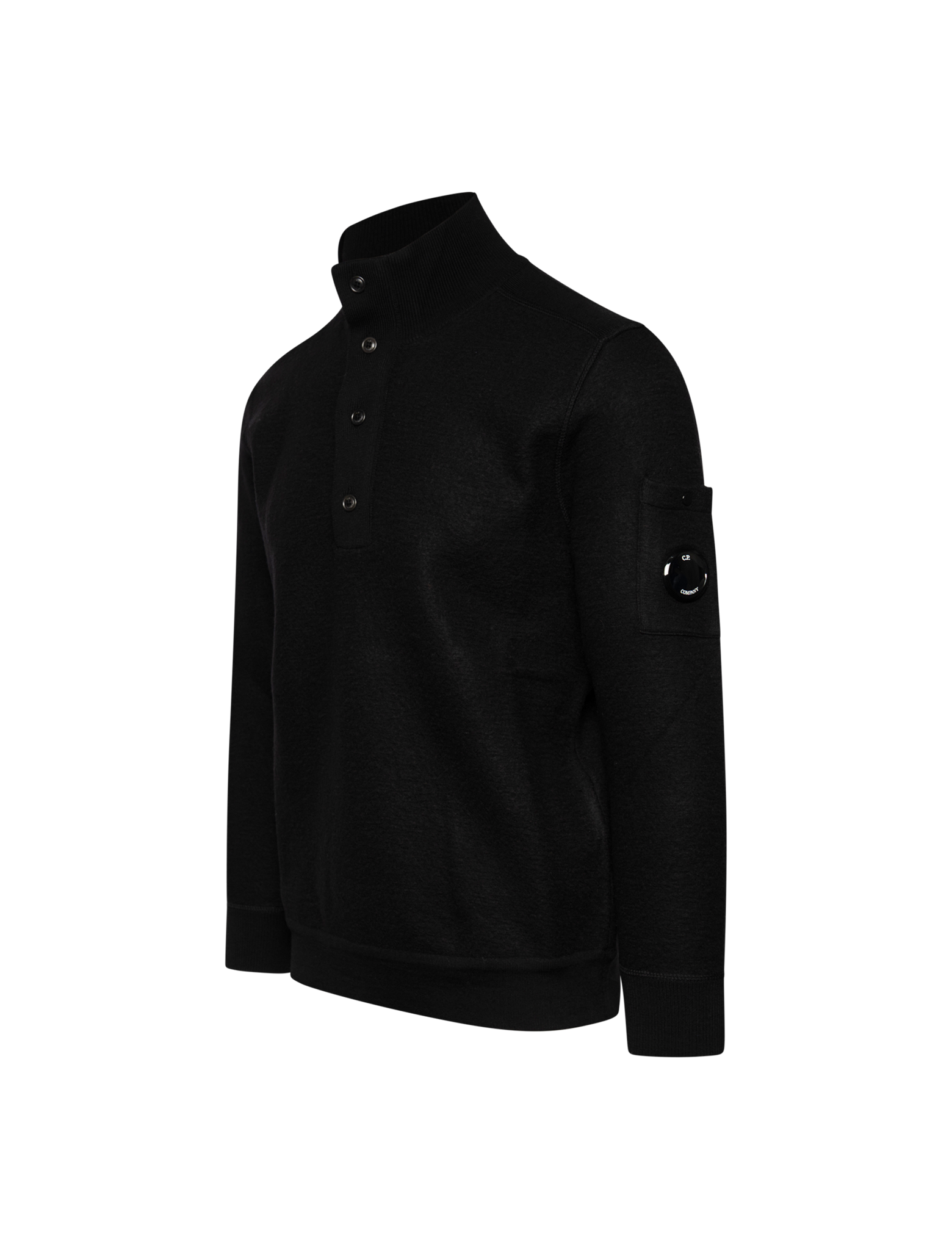 Merino wool buttoned jumper