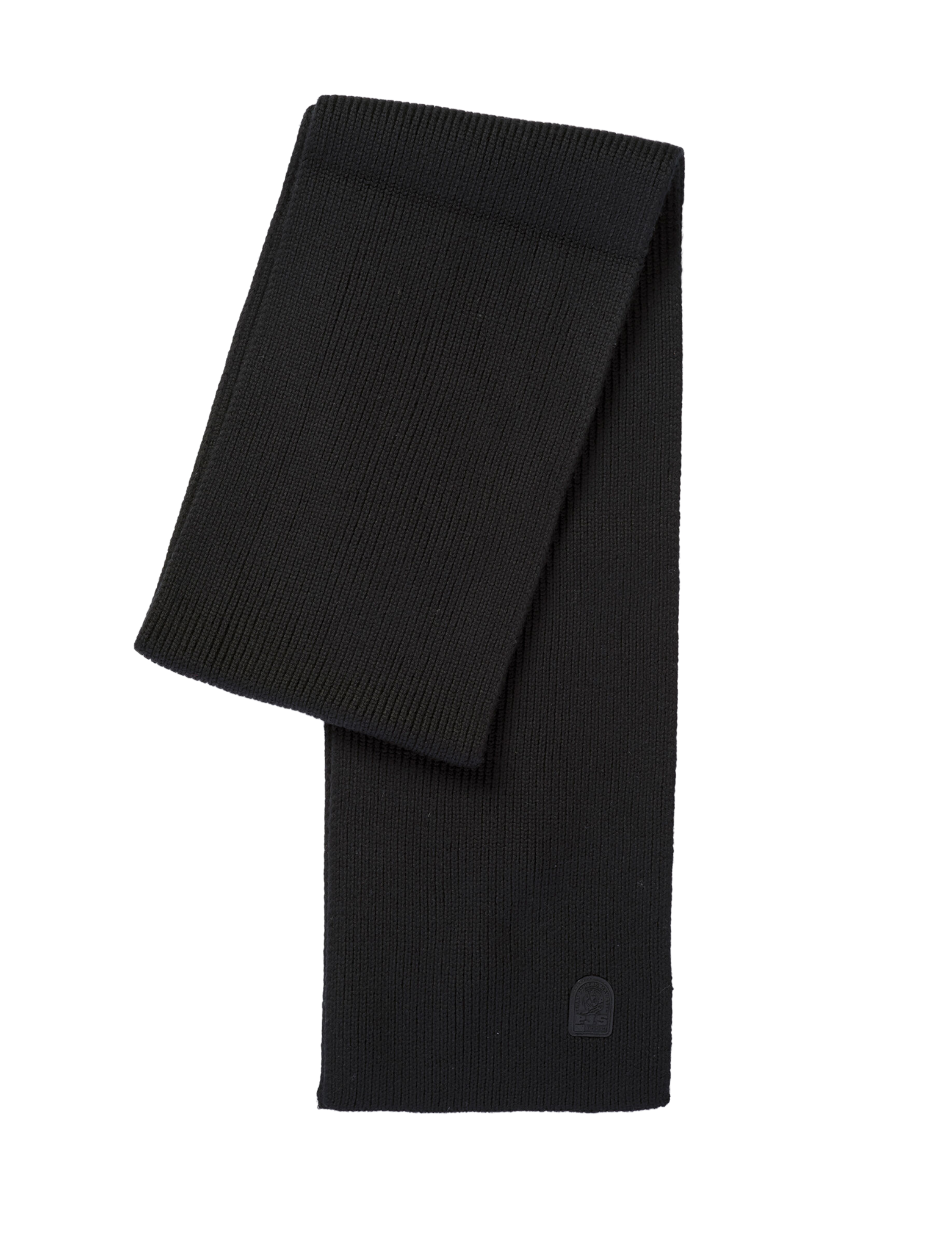 Merino wool rib scarf