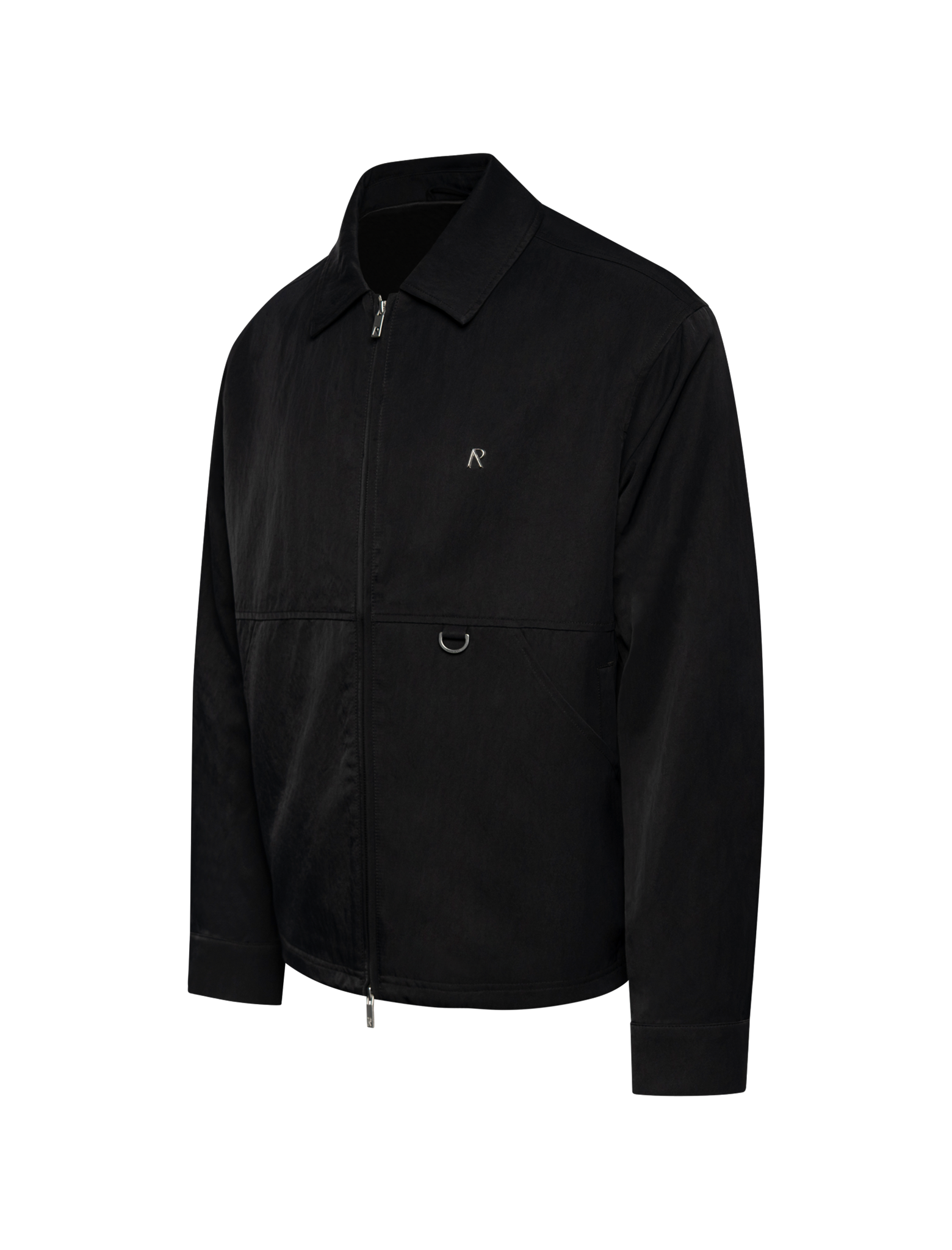 Nylon zipped overshirt