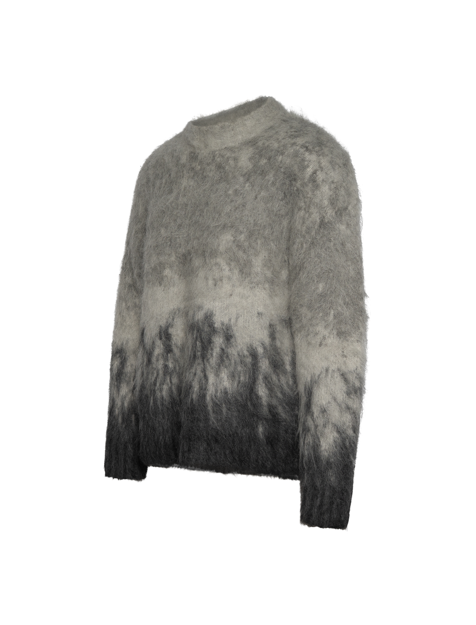 Ombre knitted fluffy jumper