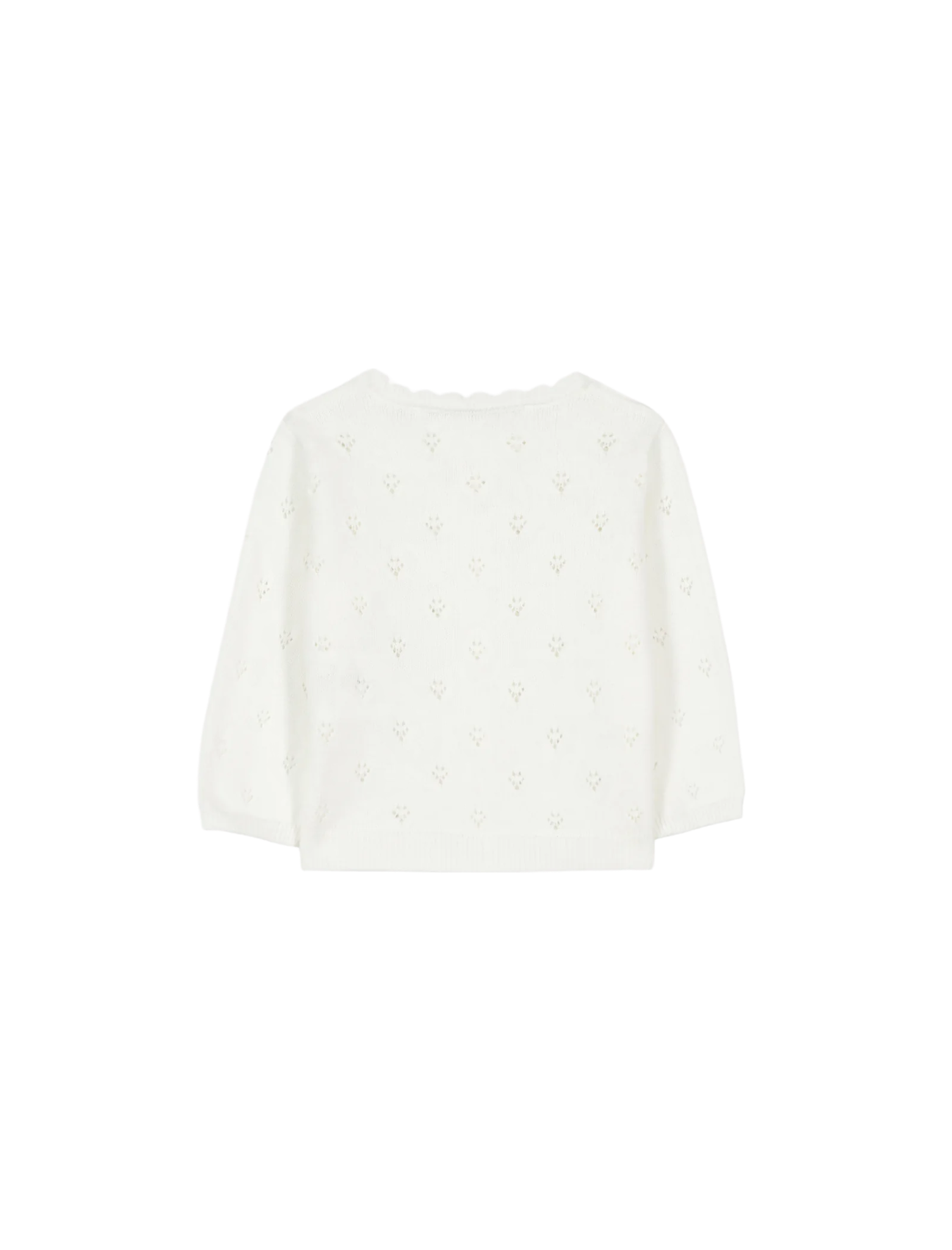 Openwork cotton cardigan vest