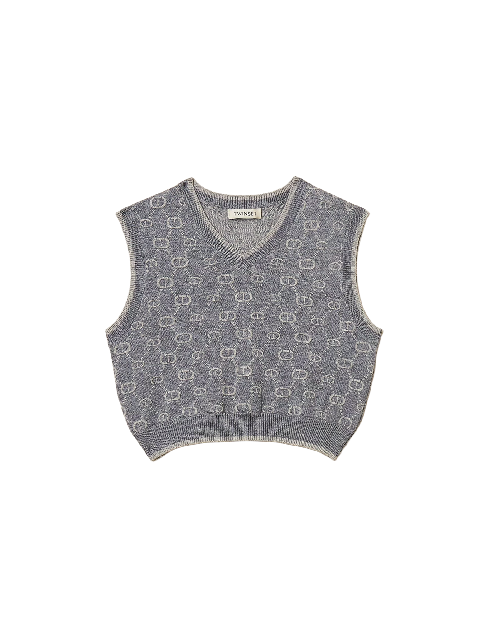 Oval T knit sleeveless jumper