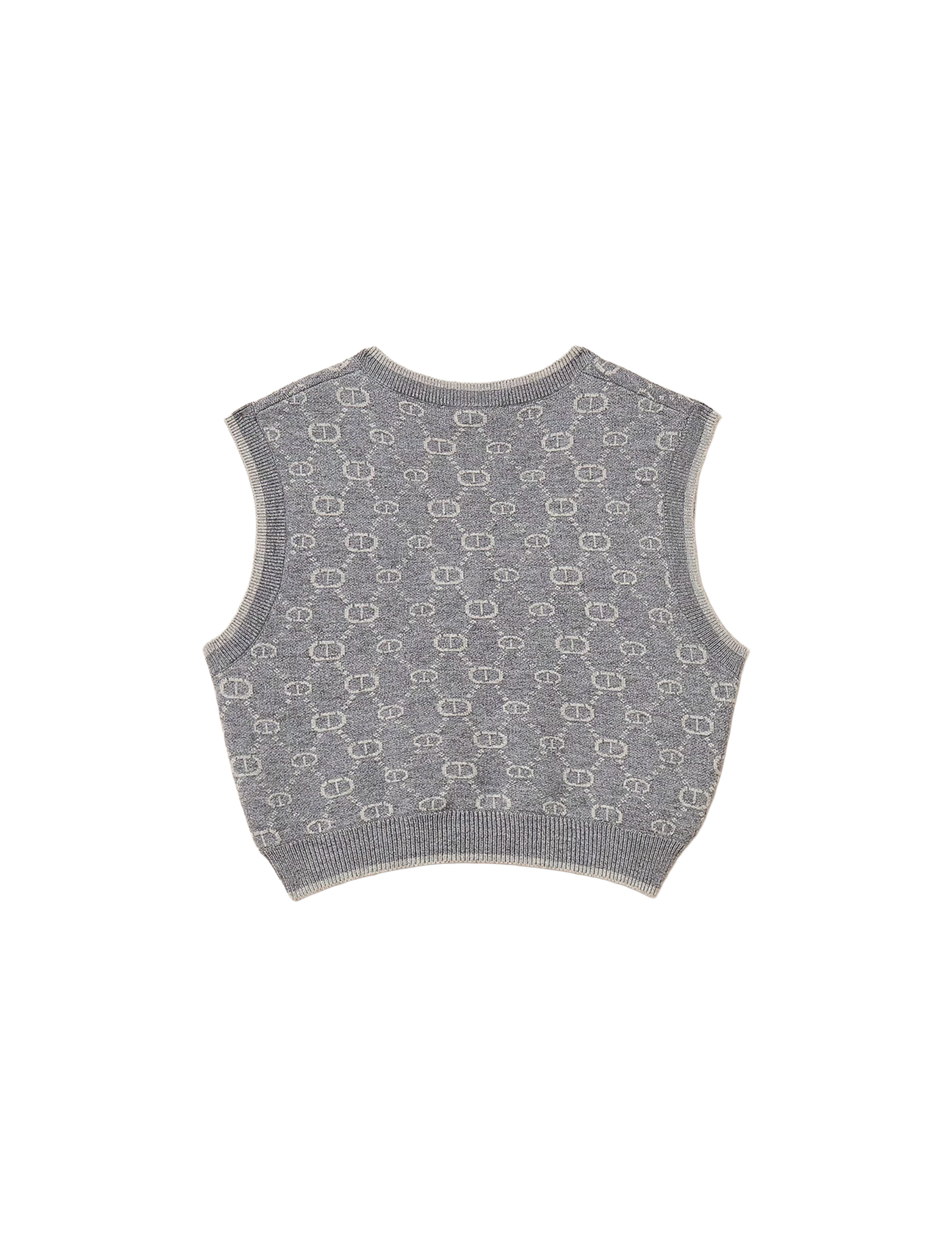 Oval T knit sleeveless jumper