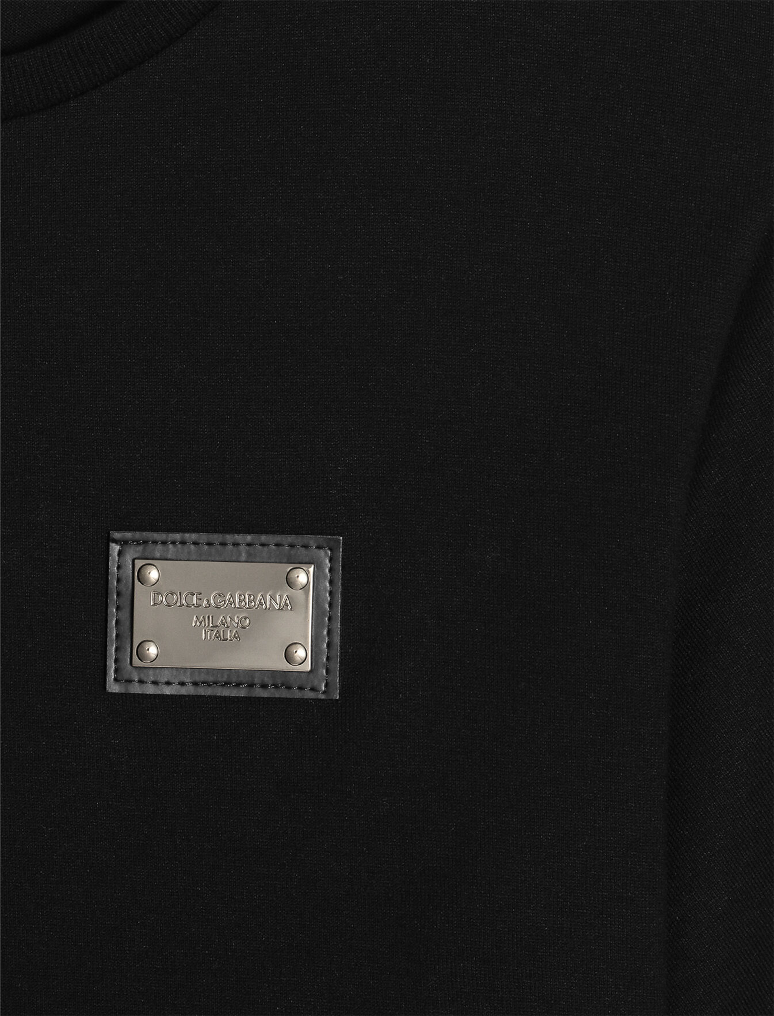 Plaque cotton jersey t-shirt