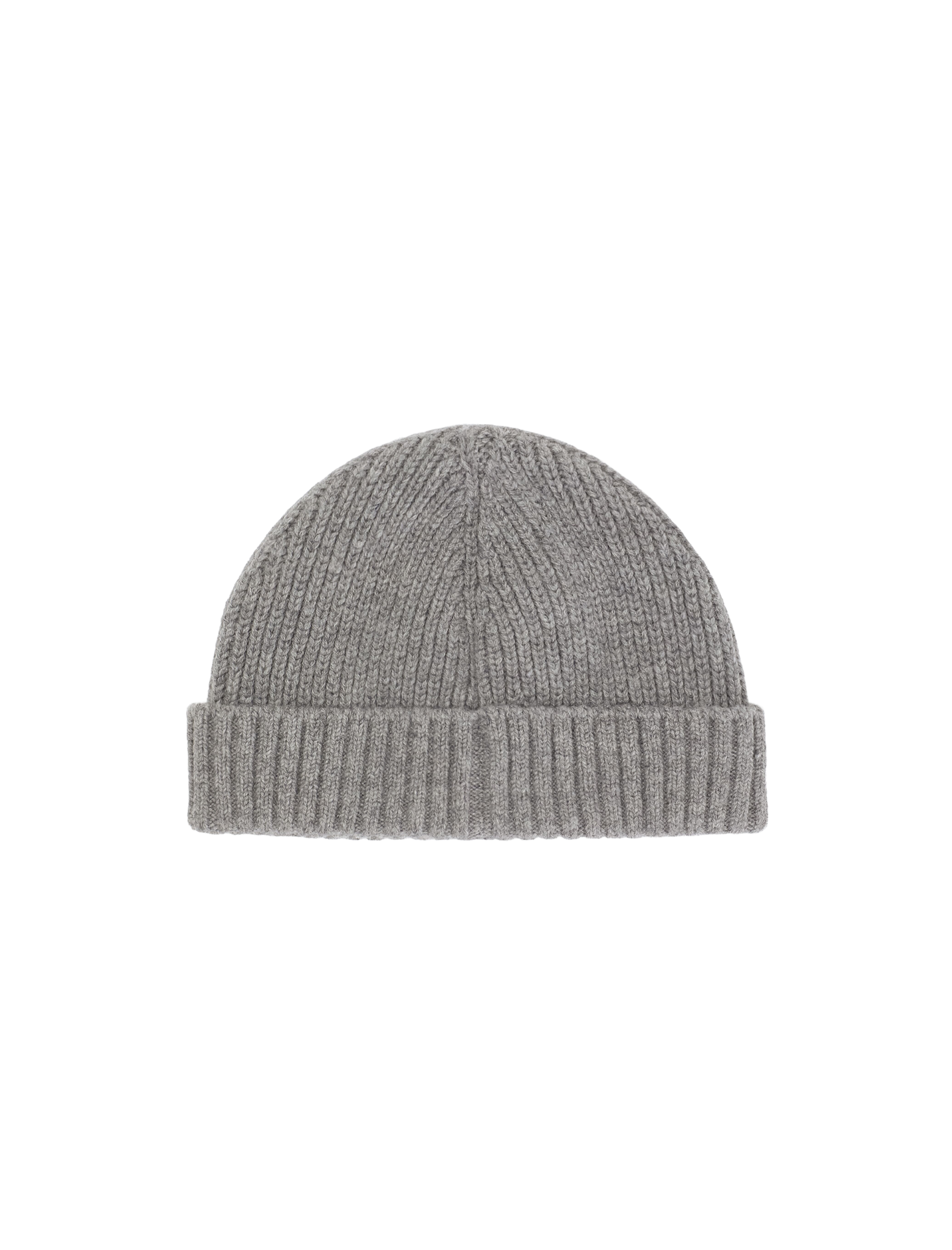 Plaque ribbed knit hat