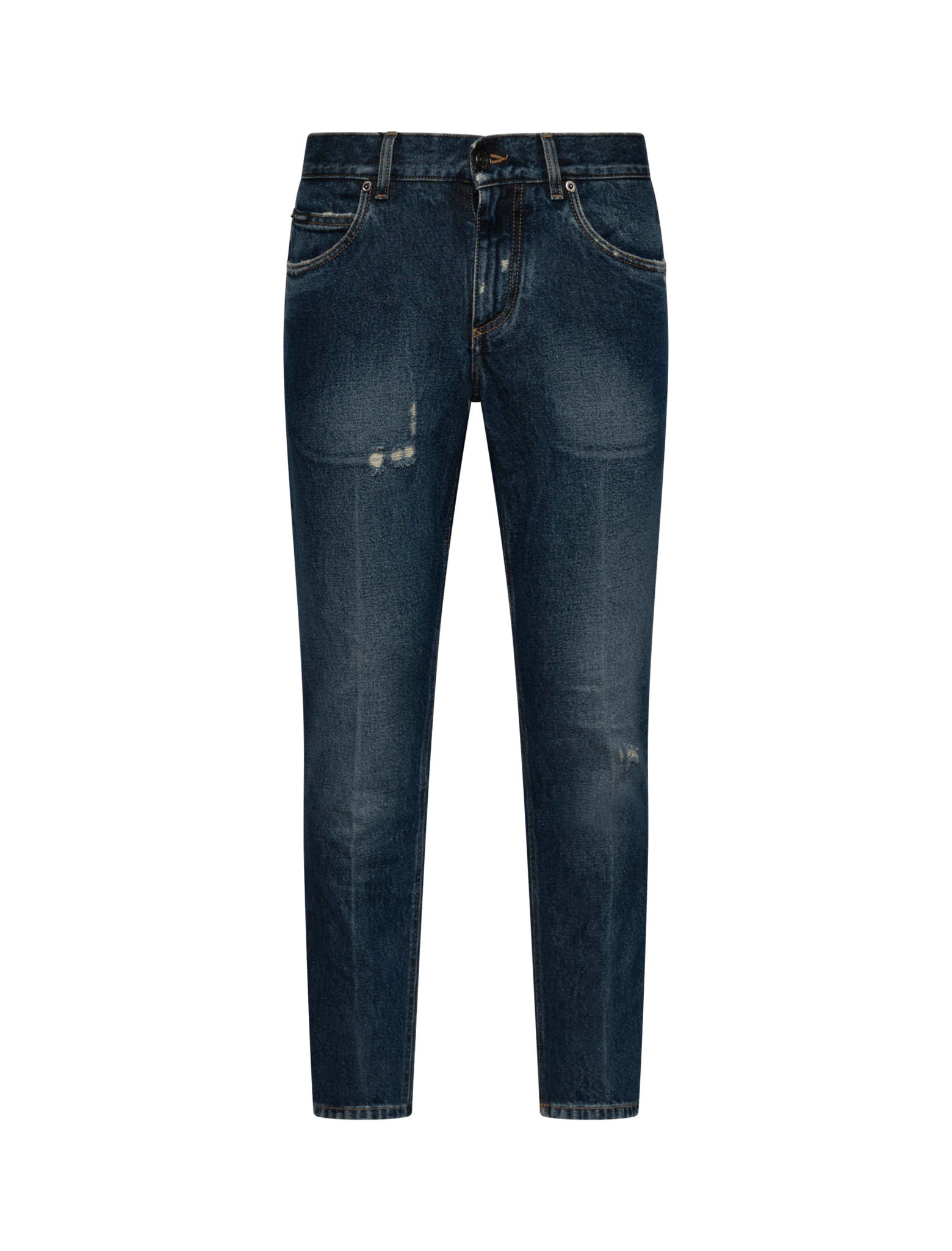 Regular fit cotton jeans
