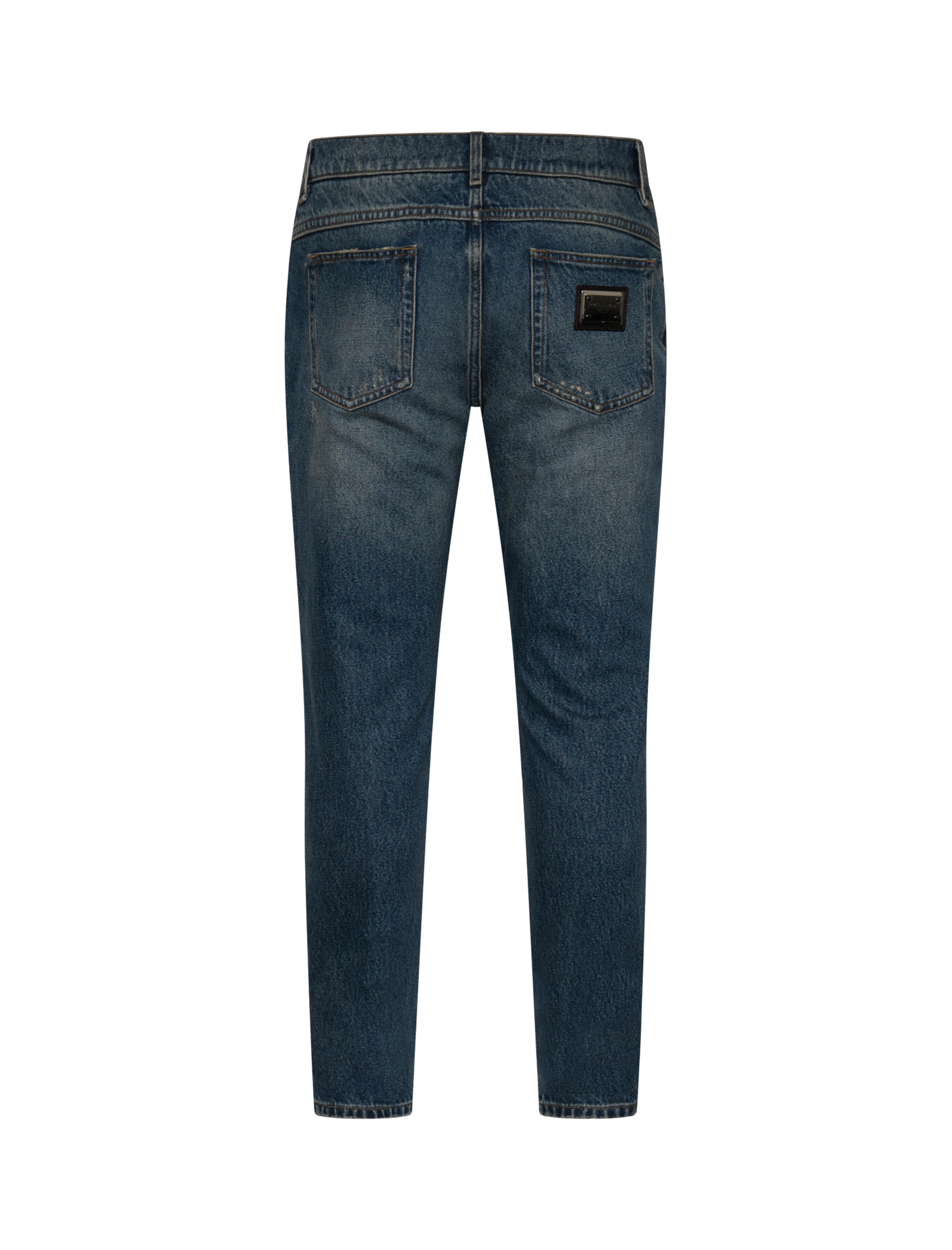 Regular fit cotton jeans