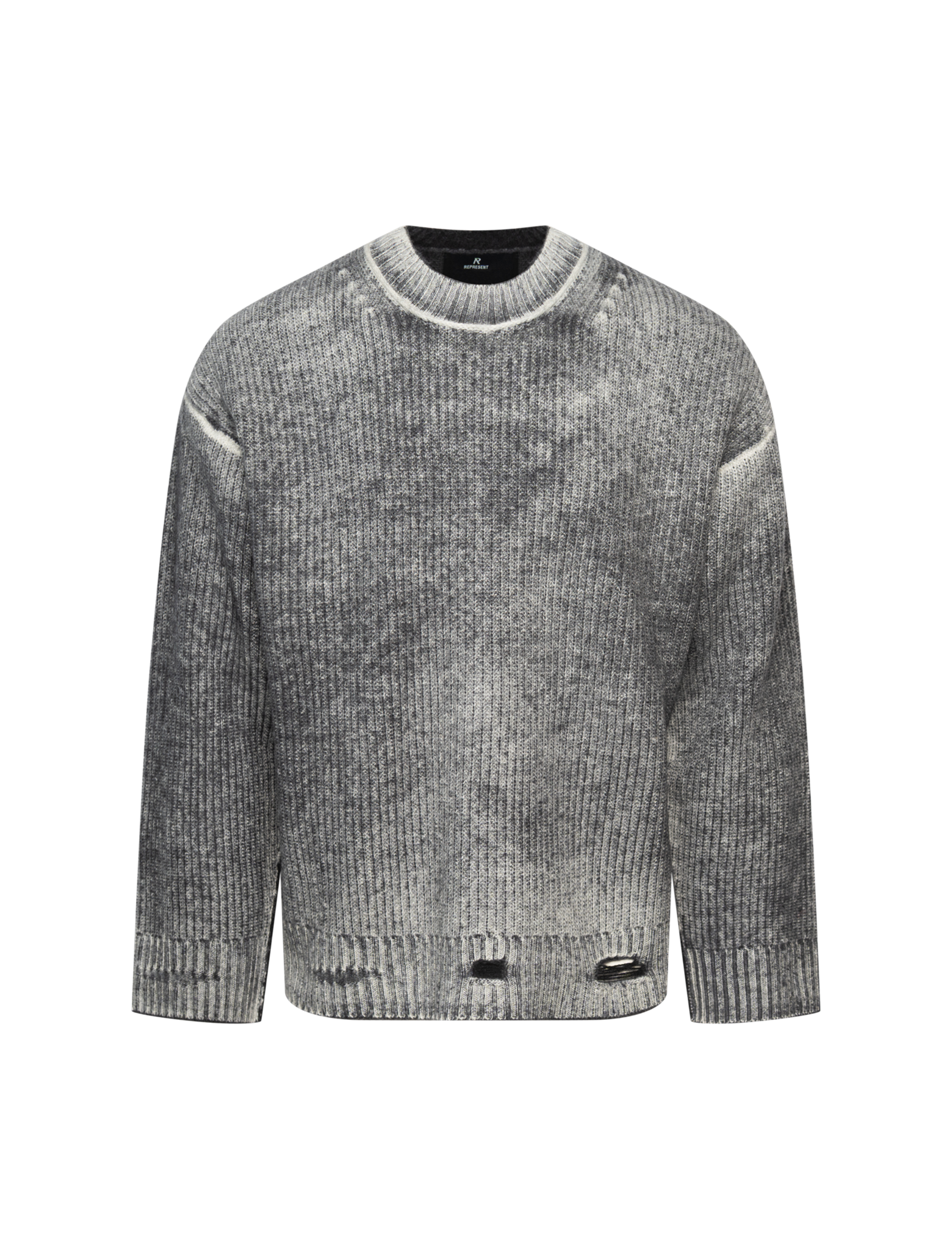 Reversible fade out knitwear